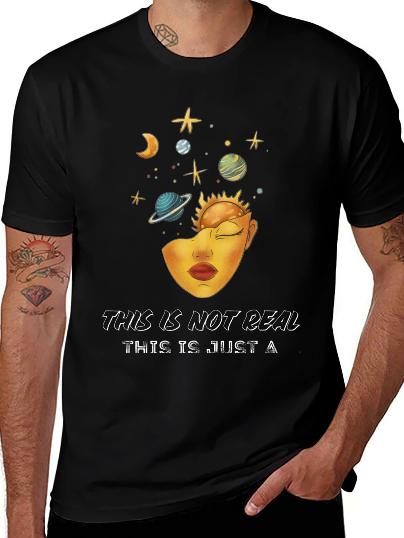 Variant 25 of Surreal Dreamer T-Shirt - Unisex Galaxy Mind Tee