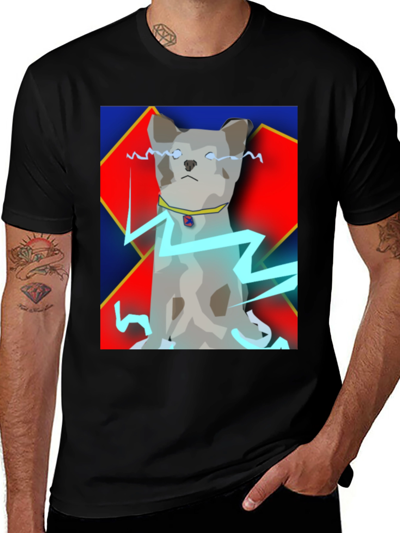 Electric Dog T-Shirt - Quirky Pet Power Tee