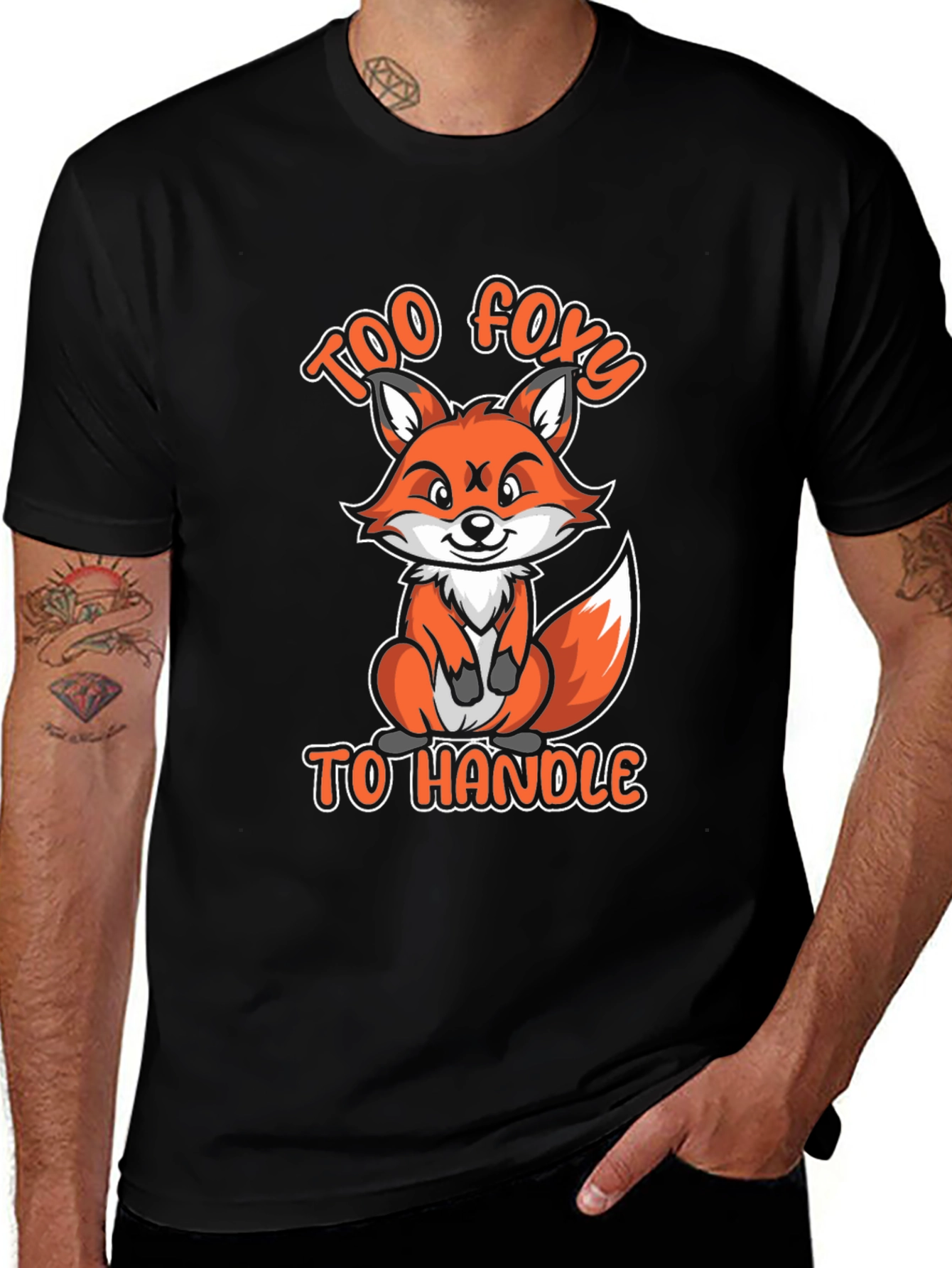 Variant 29 of Too Foxy To Handle Funny Fox Graphic T-Shirt