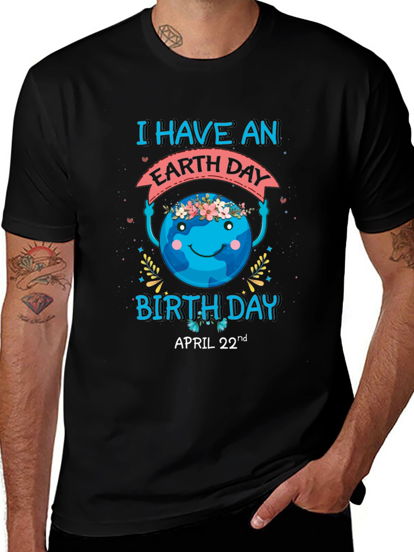 Earth Day Birthday T-Shirt - April 22nd