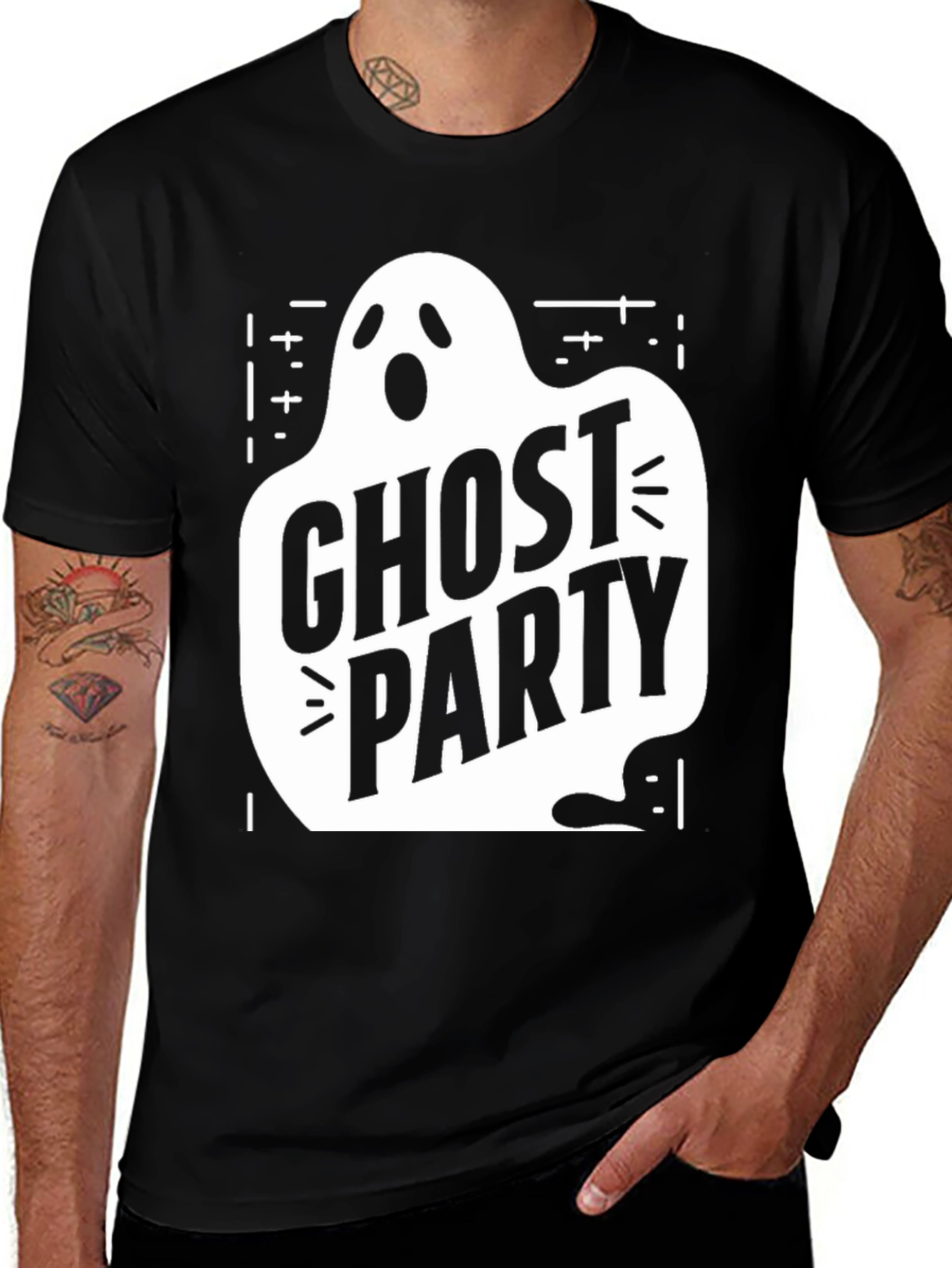 Ghost Party Graphic T-Shirt - Halloween Spooky Season Tee