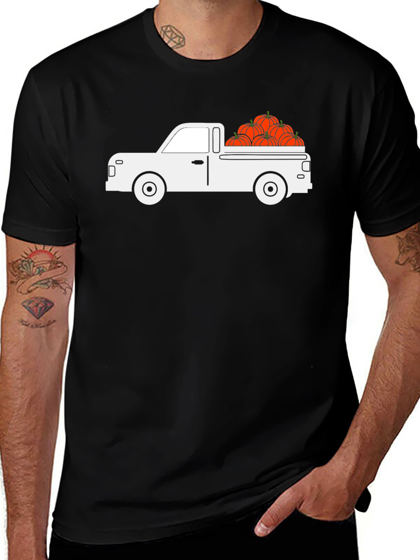 Variant 16 of Fall Pumpkin Truck T-Shirt