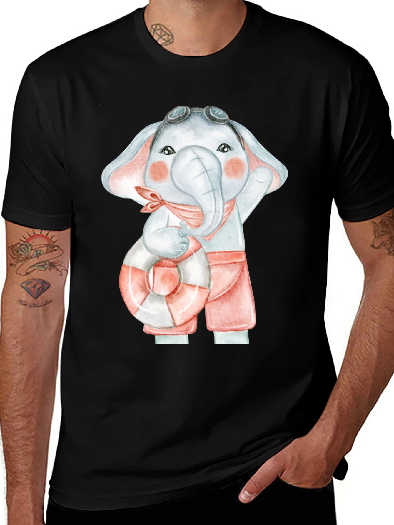 Variant 13 of Cute Elephant Summer T-Shirt