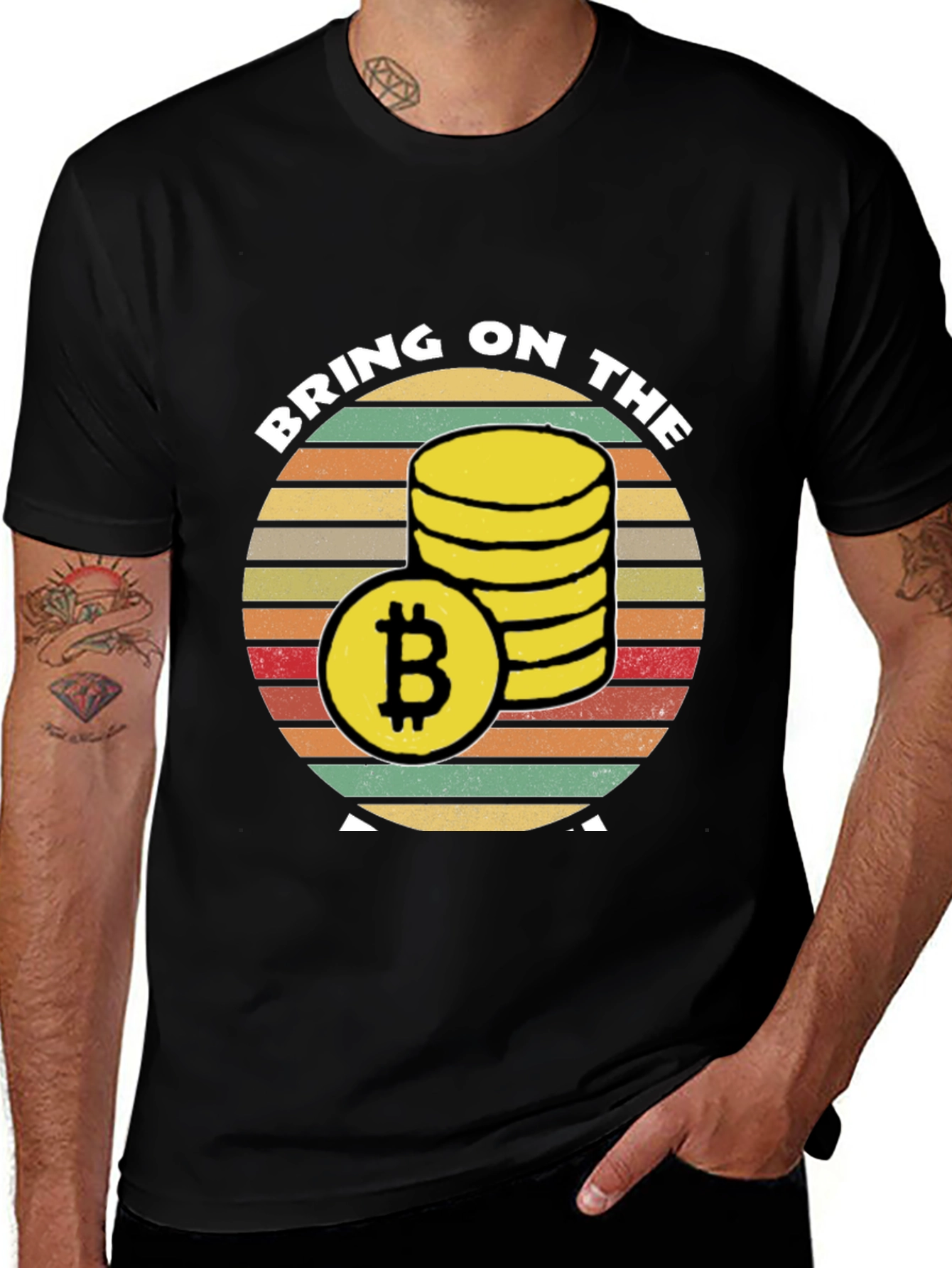 Bitcoin Stack T-Shirt - Crypto Investment Tee