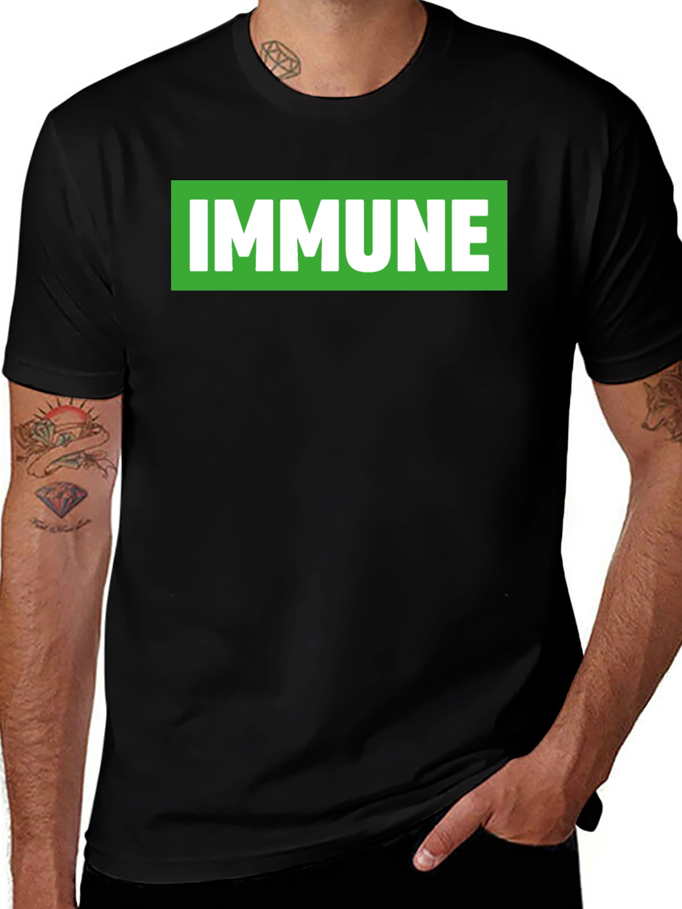 Variant 21 of Immune T-Shirt - Trendy Graphic Tee