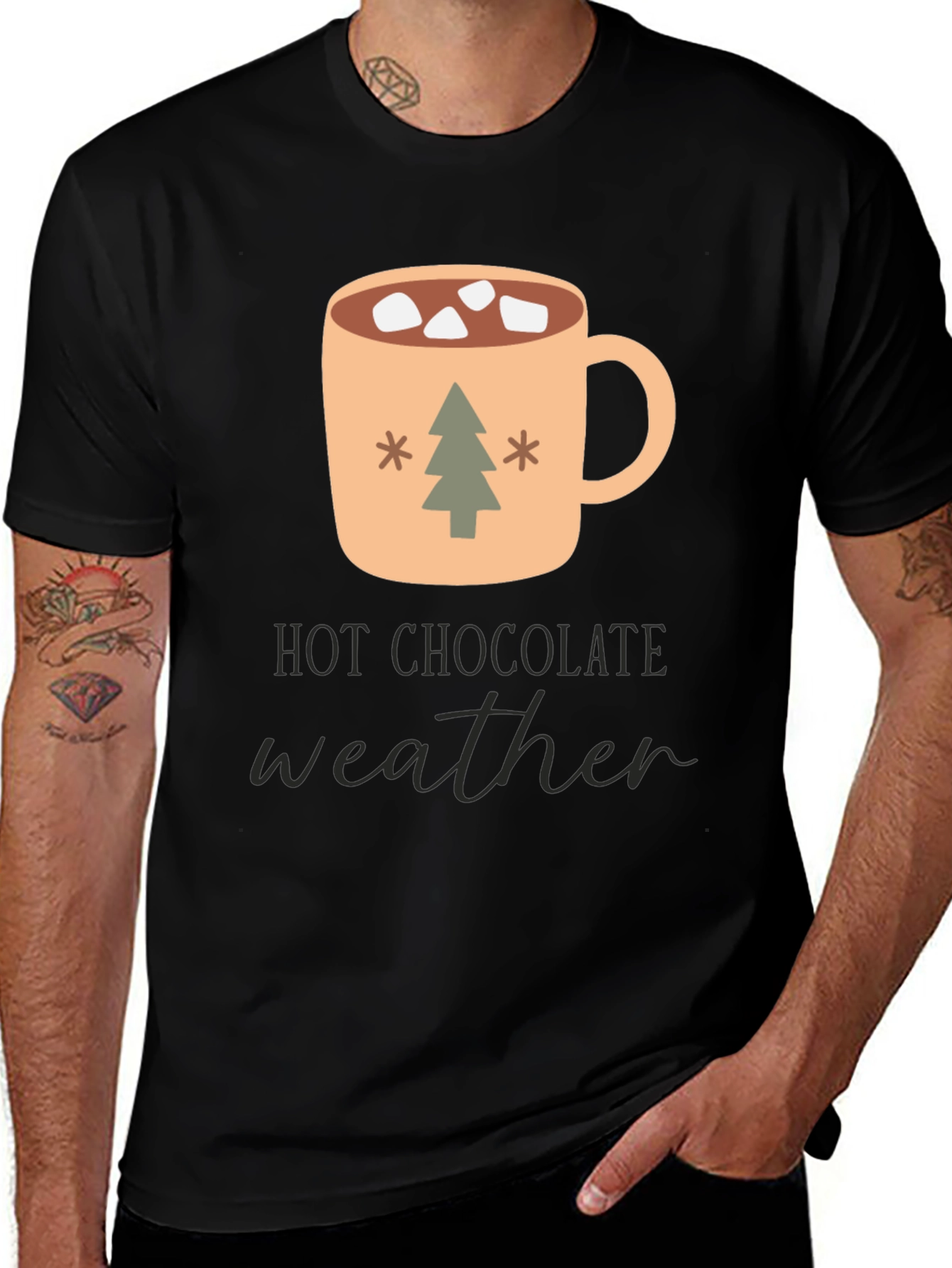Variant 6 of Hot Chocolate Weather Graphic Tee