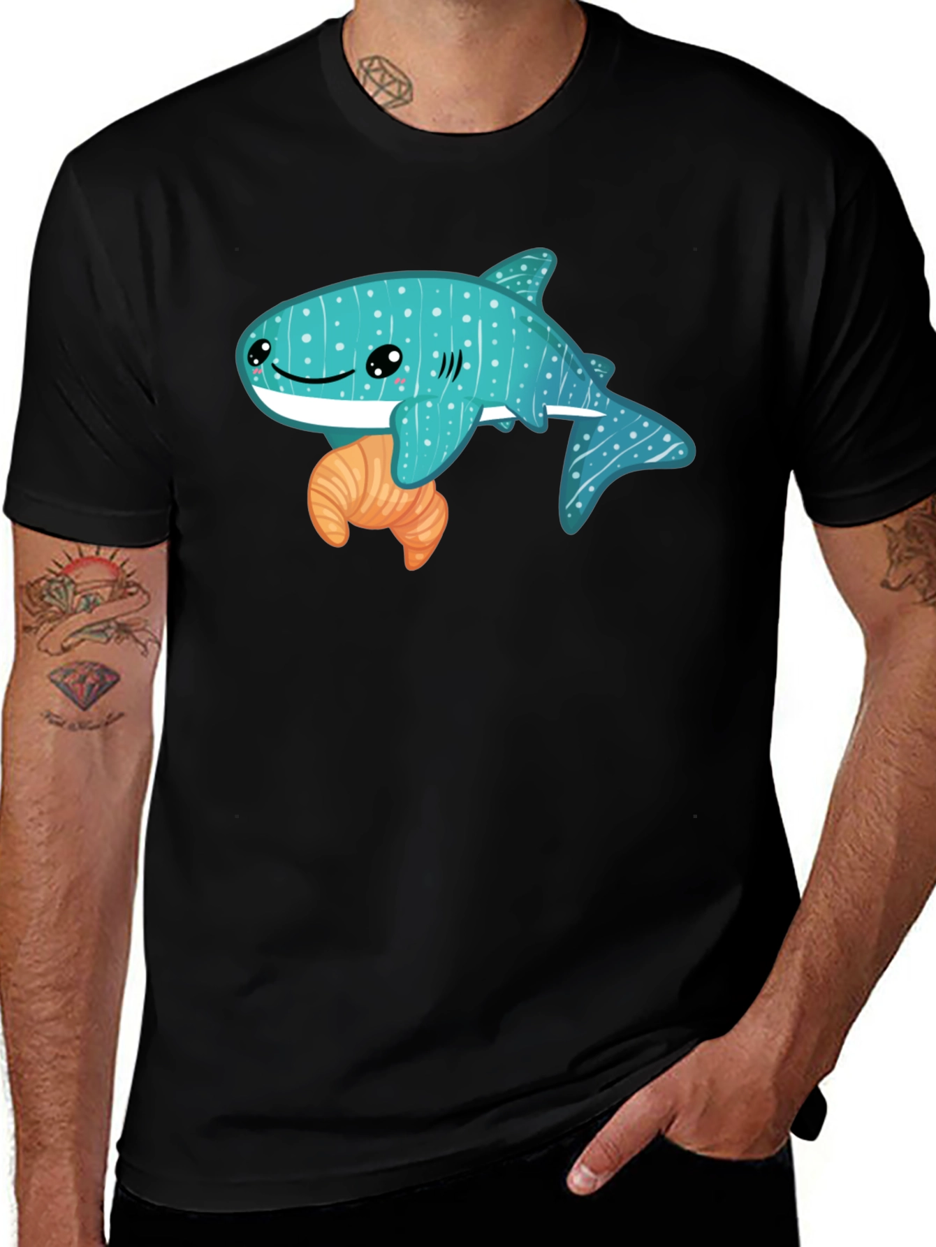 Variant 22 of Whale Shark Croissant T-Shirt