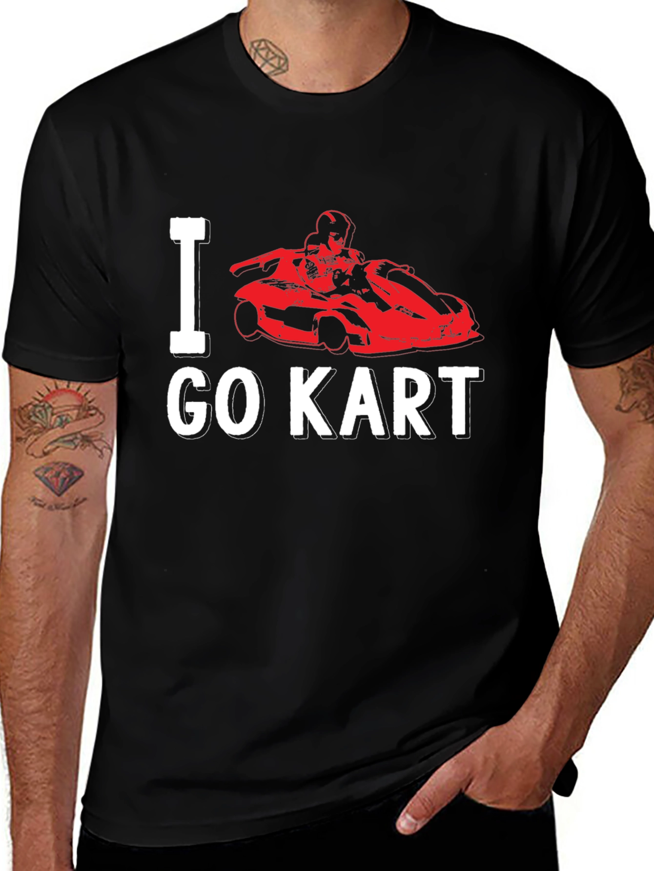 Variant 30 of I Love Go Kart Black T-Shirt Racing Fan Apparel