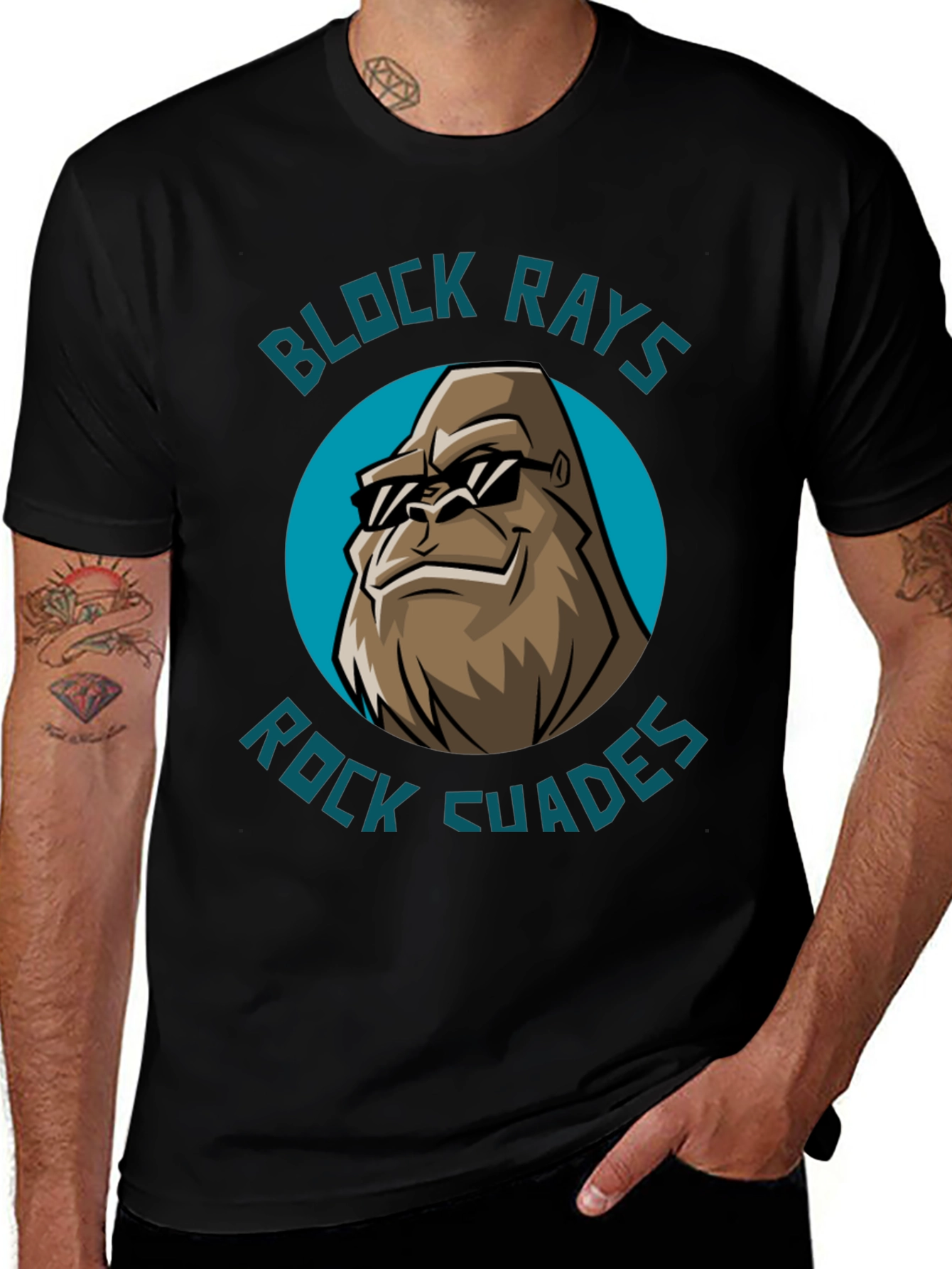 Variant 27 of Block Rays Rock Shades T-Shirt