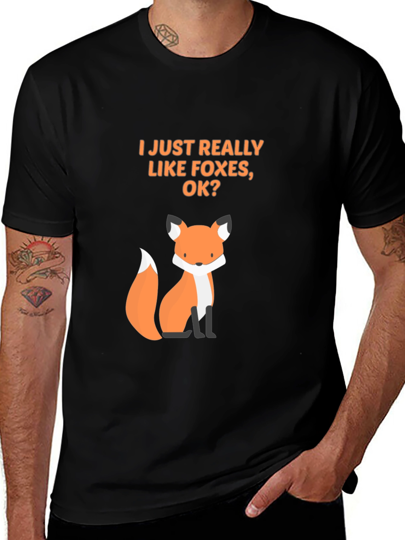 Variant 25 of I Like Foxes T-Shirt - Cute Fox Graphic Tee