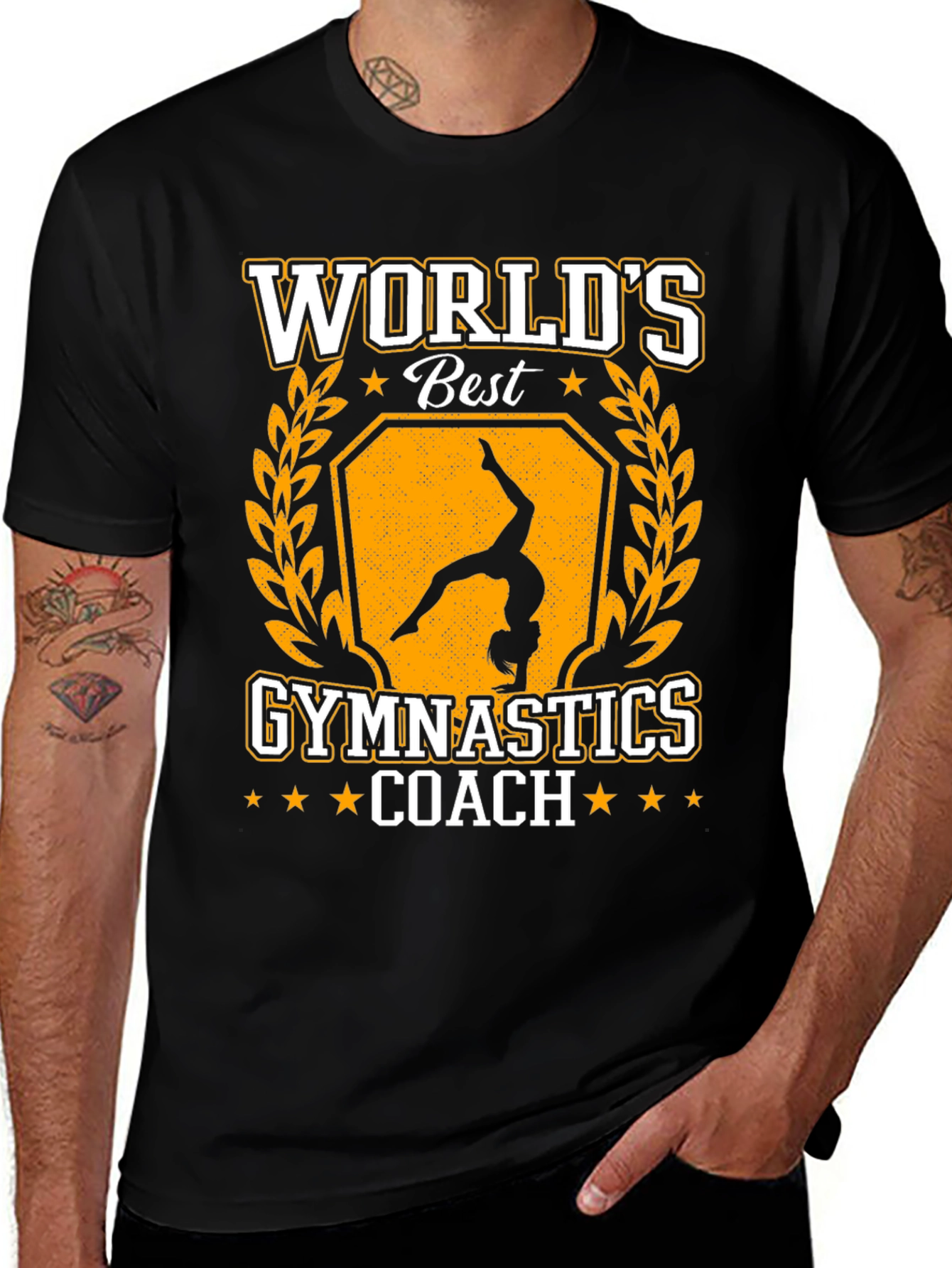 Variant 25 of World's Best Gymnastics Coach Graphic T-Shirt