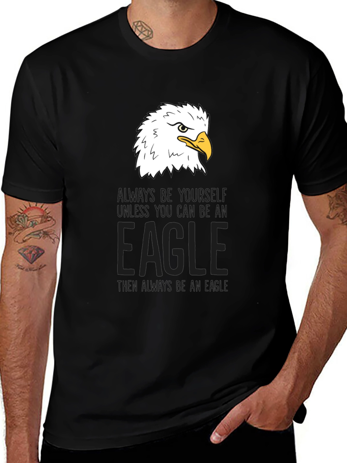 Variant 25 of Eagle Graphic Tee - Be Yourself, Be An Eagle