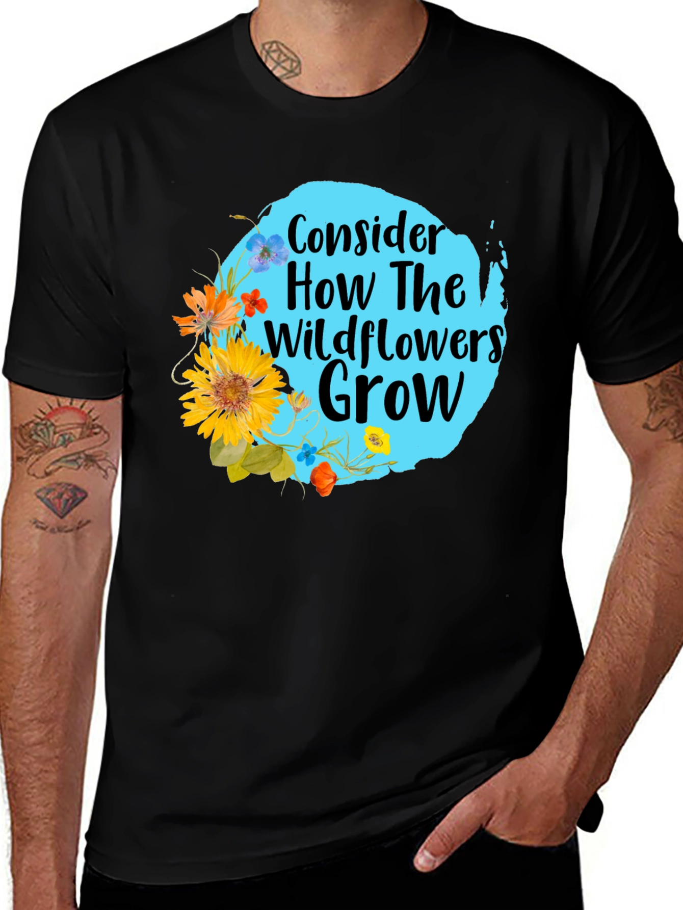 Variant 2 of Wildflower Graphic Tee - Consider How They Grow