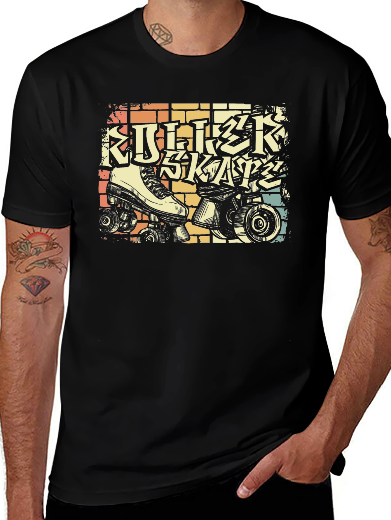Variant 7 of Retro Roller Skate T-Shirt