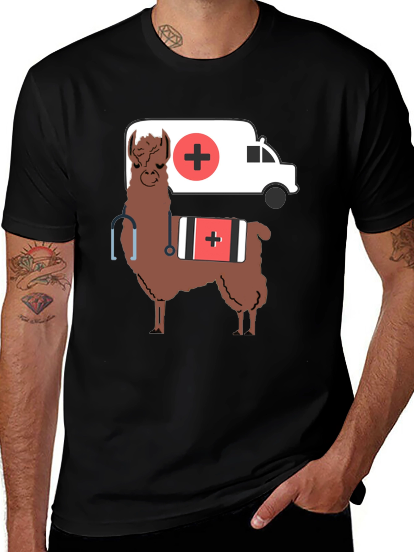 Variant 5 of Llama Doctor T-Shirt - Funny Medical Apparel