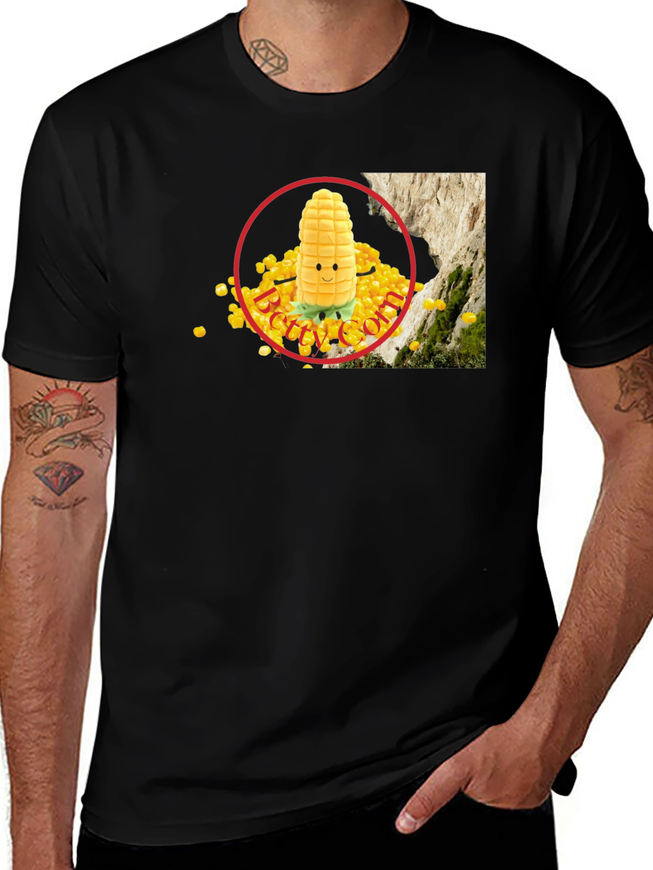 Variant 23 of Novelty Corn Graphic T-Shirt - Quirky Tee