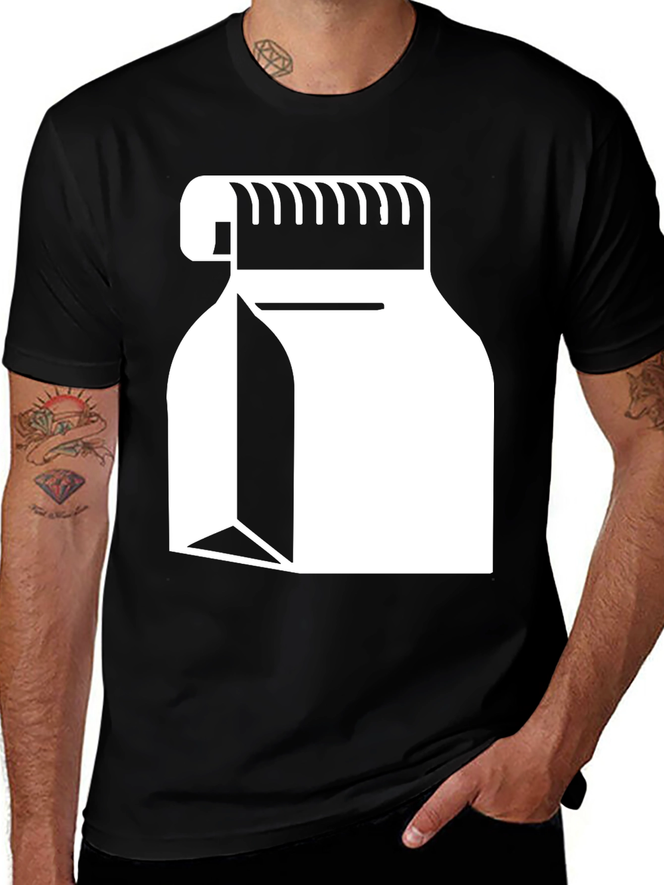 Variant 7 of Abstract Graphic Black T-Shirt