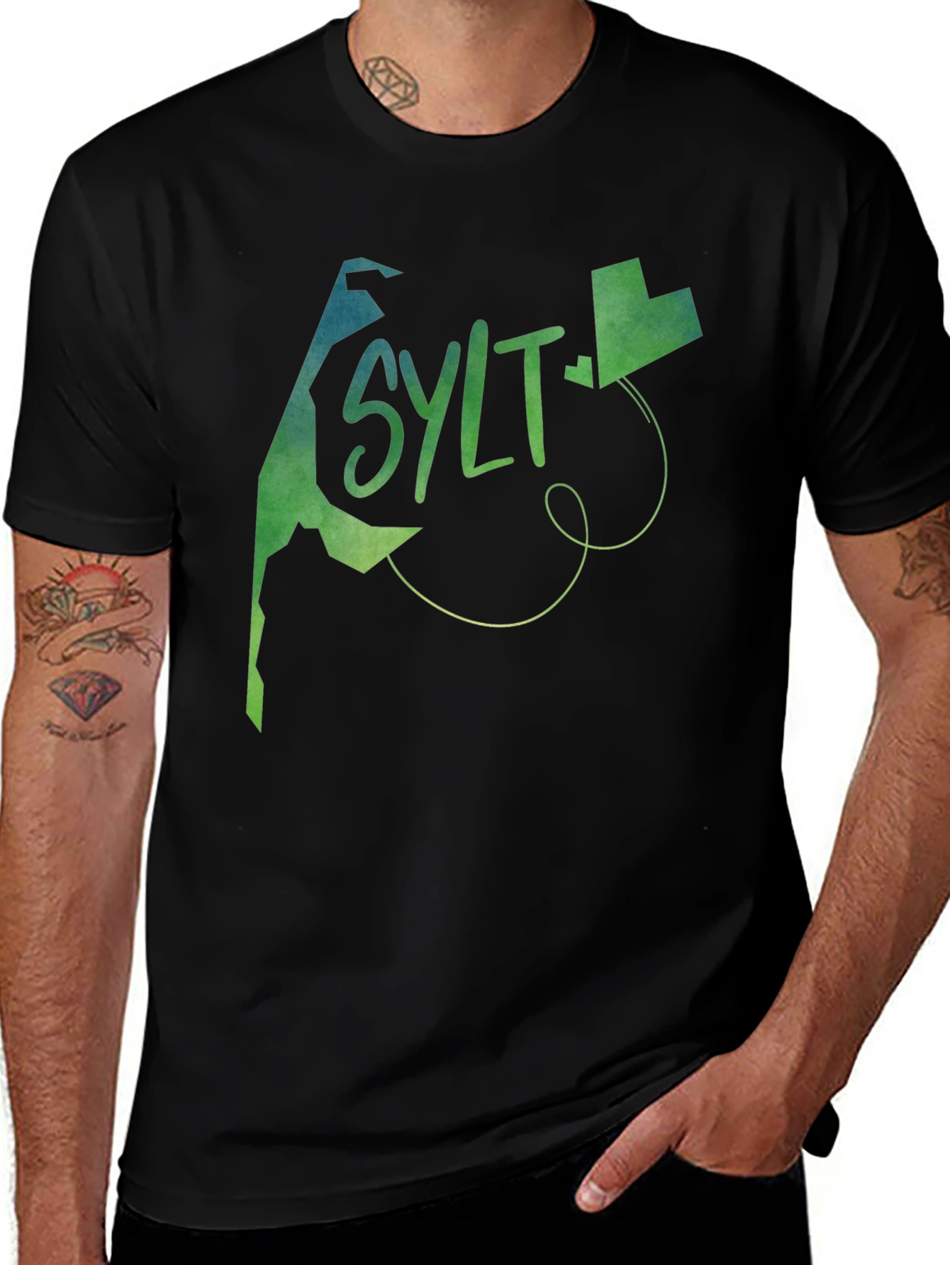 Variant 16 of Sylt Island Black Graphic Tee