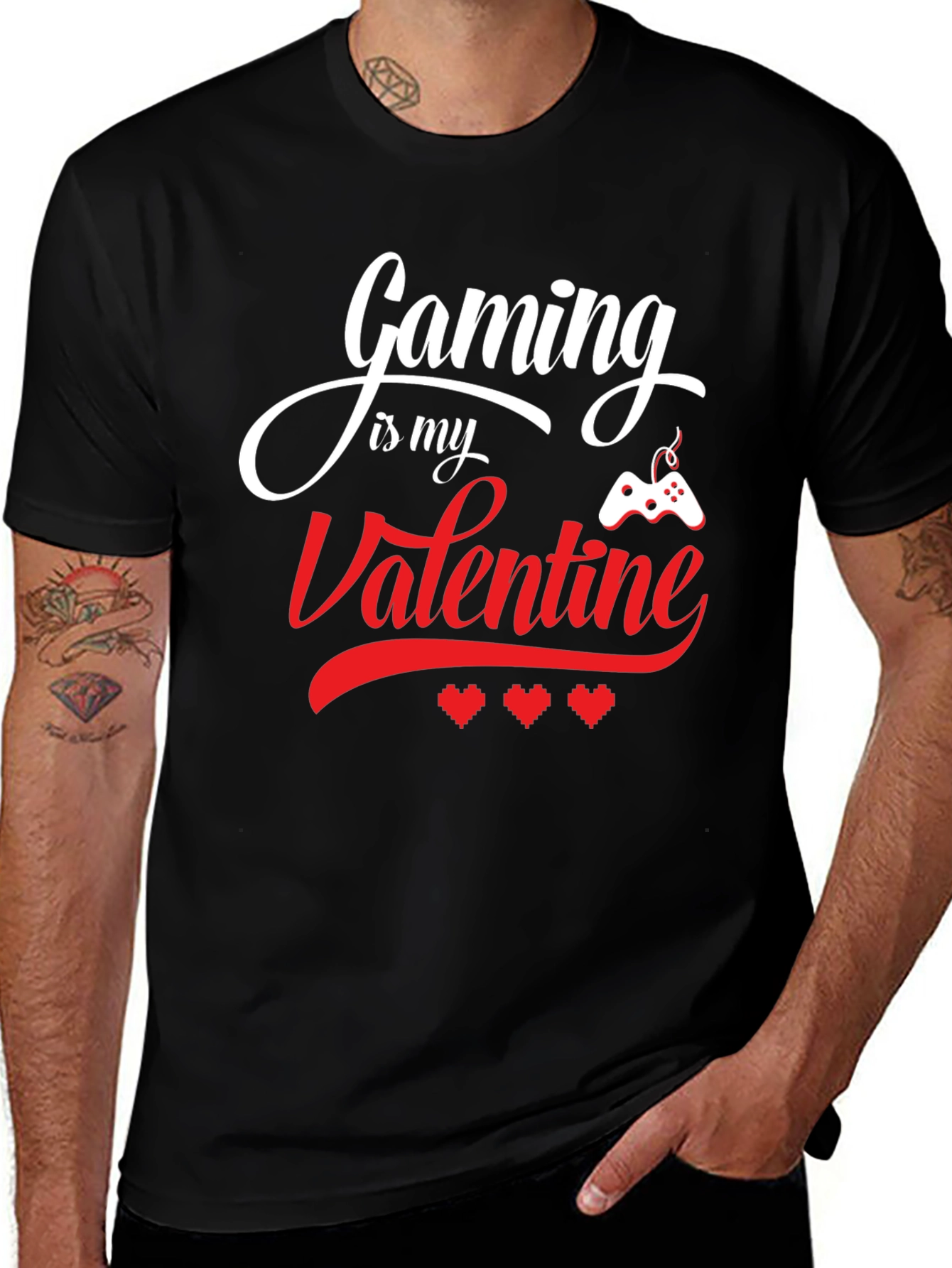 Variant 6 of Gaming is my Valentine T-Shirt Gamer Love Tee
