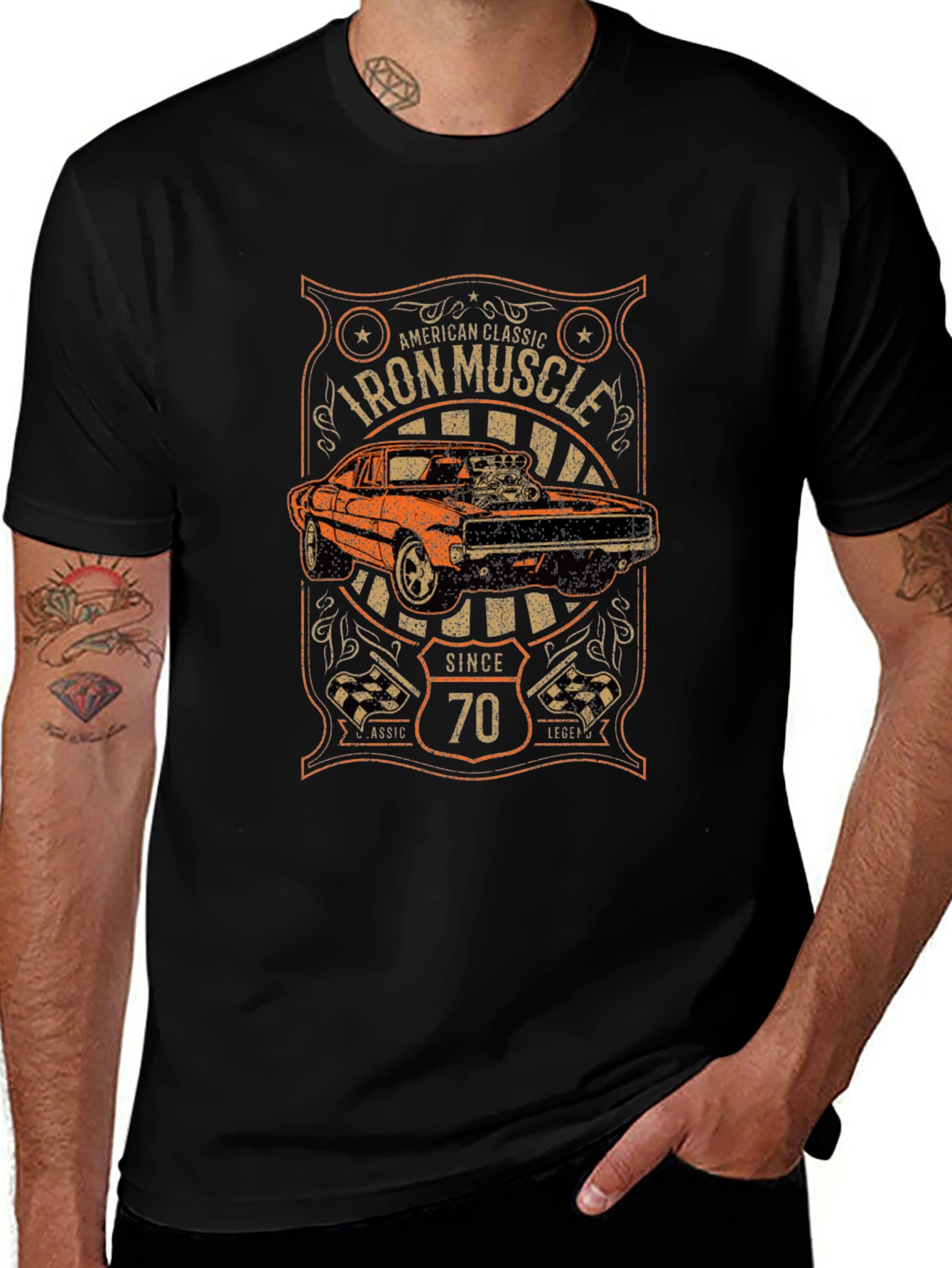 Variant 16 of Iron Muscle Car Since 70 T-Shirt