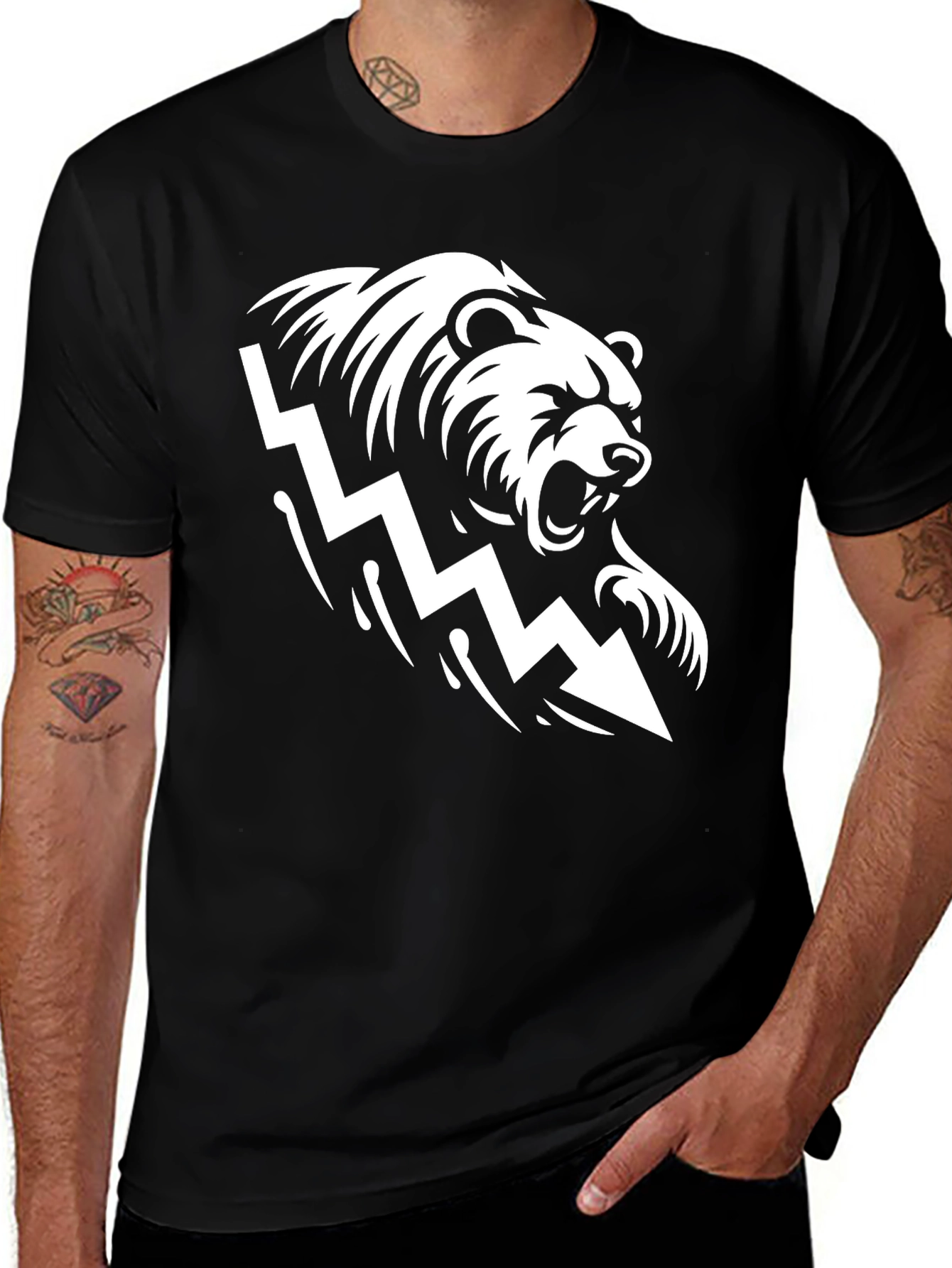 Variant 30 of Bear Market Black T-Shirt