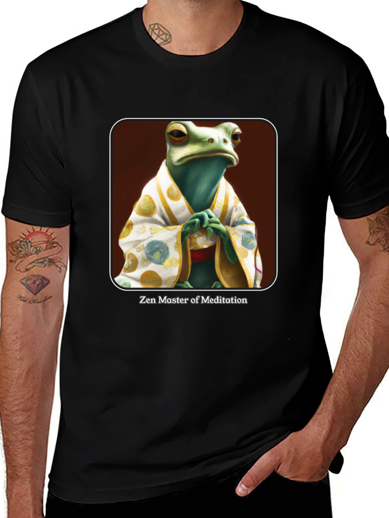 Variant 29 of Zen Frog Meditation Master T-Shirt