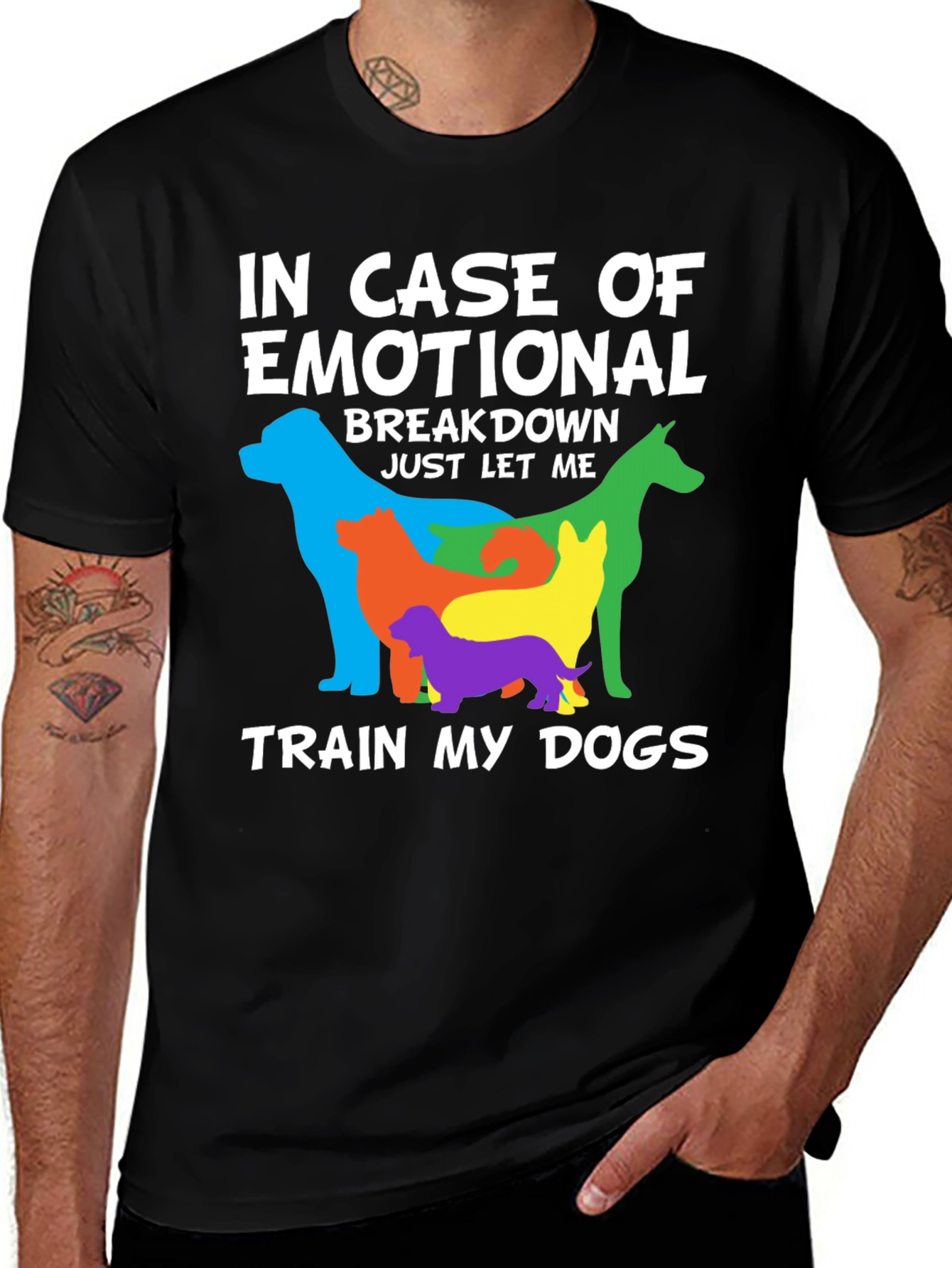 Variant 23 of Emotional Support Dogs Graphic T-Shirt