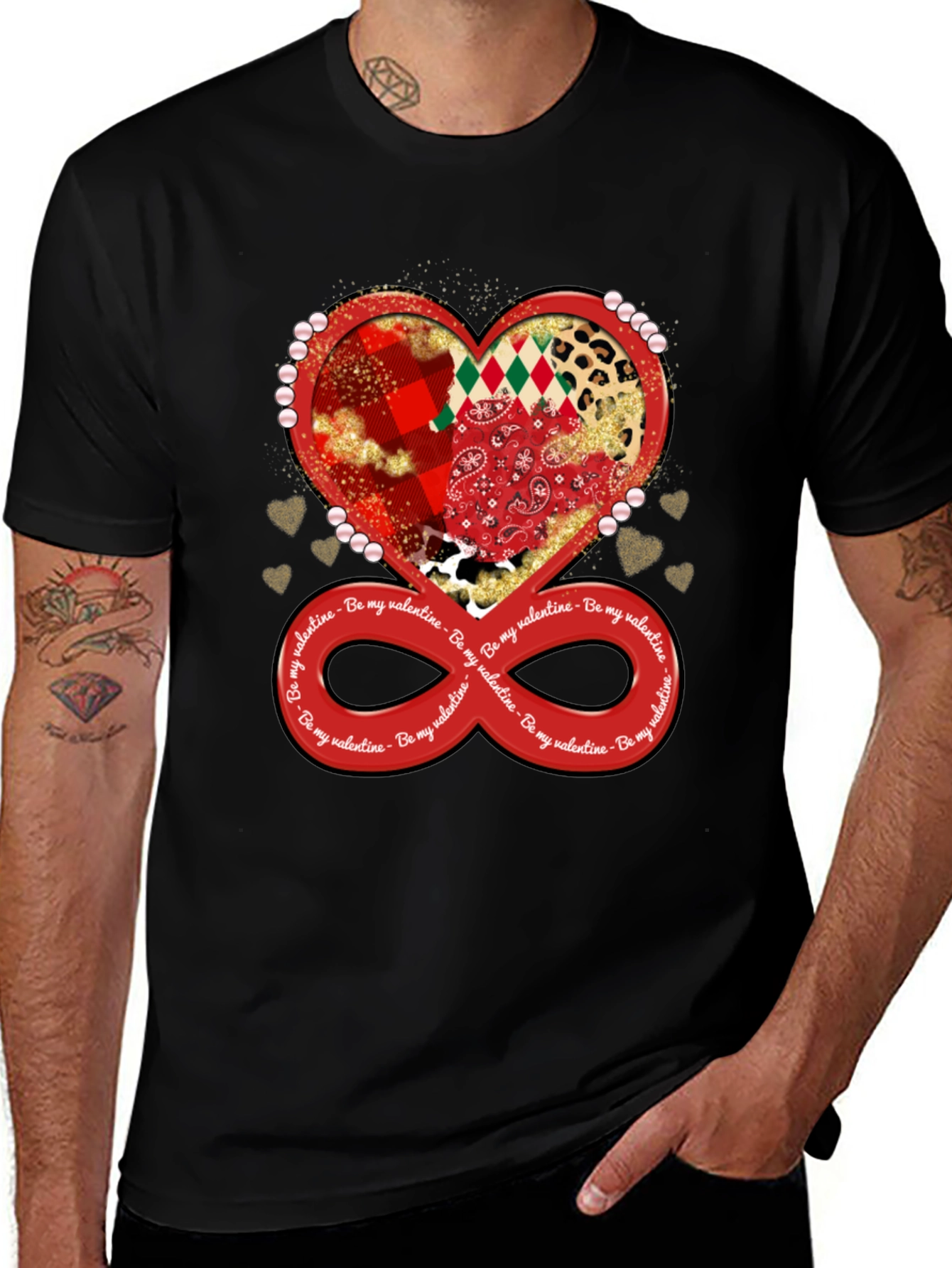 Variant 21 of Valentine Heart & Infinity T-Shirt