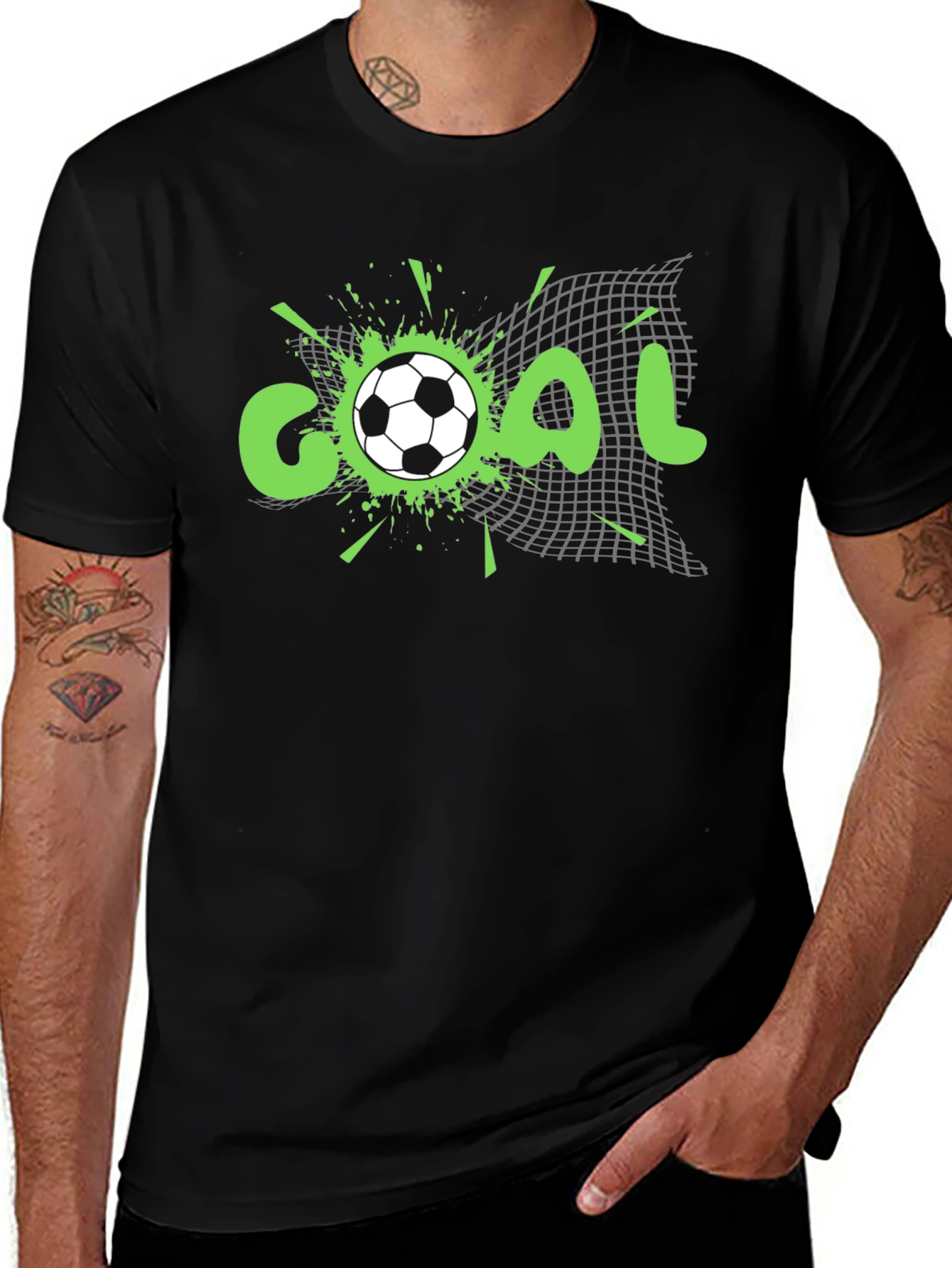Variant 14 of Goal! Soccer Graphic Tee - Black
