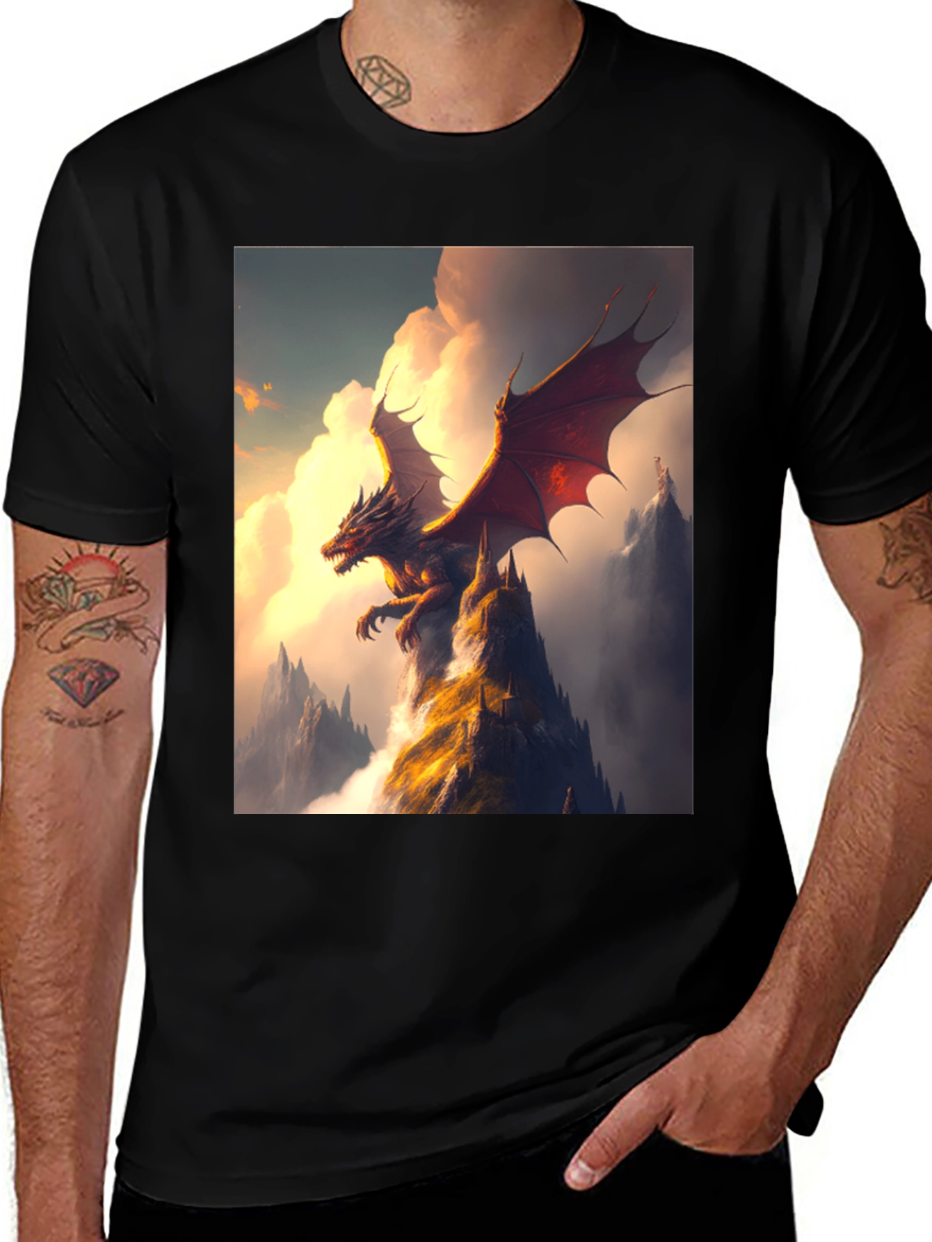 Black Dragon Peak Black T-Shirt main image