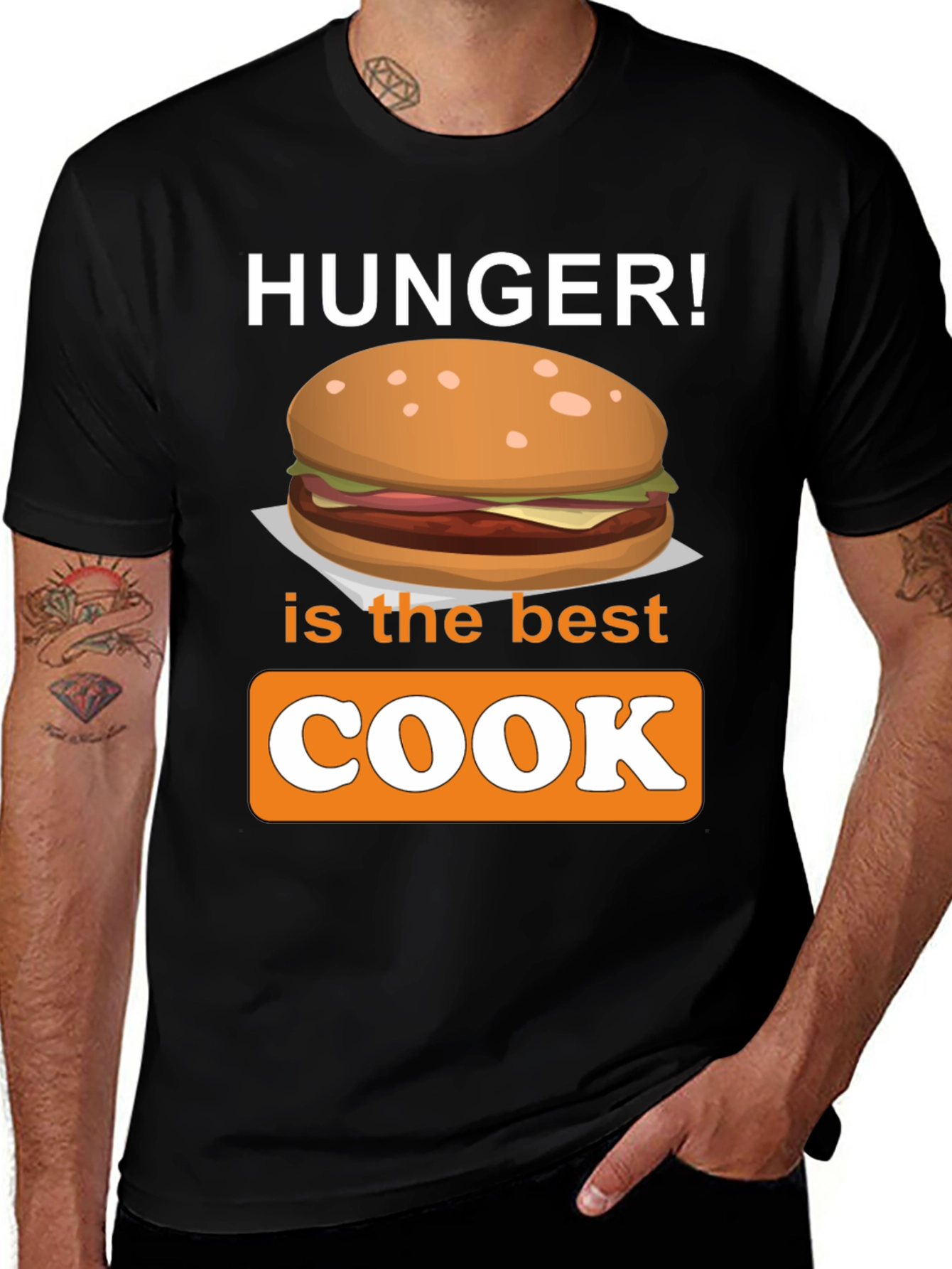 Variant 8 of Hunger is the Best Cook T-Shirt - Foodie Apparel