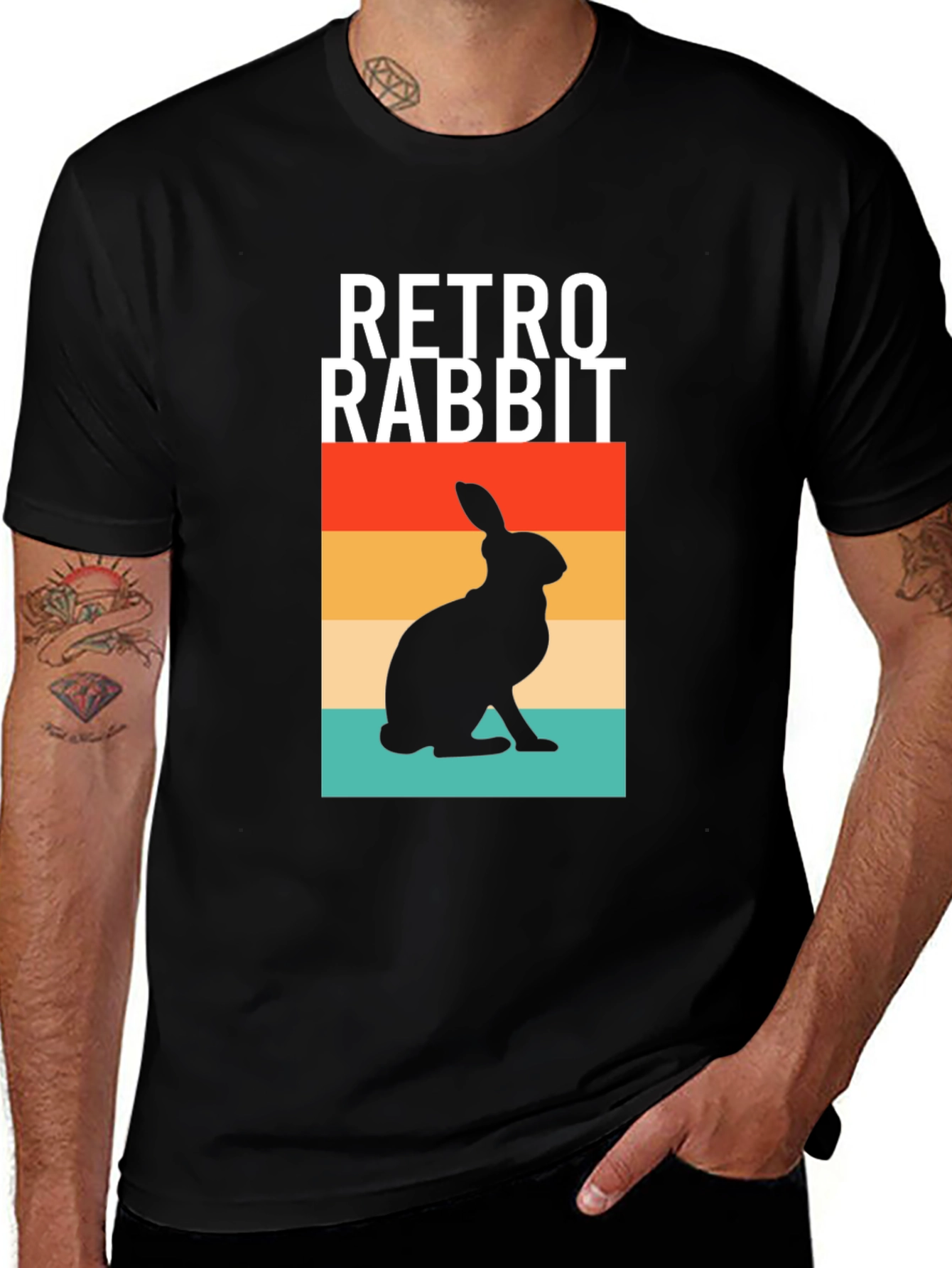 Variant 26 of Retro Rabbit Graphic Tee