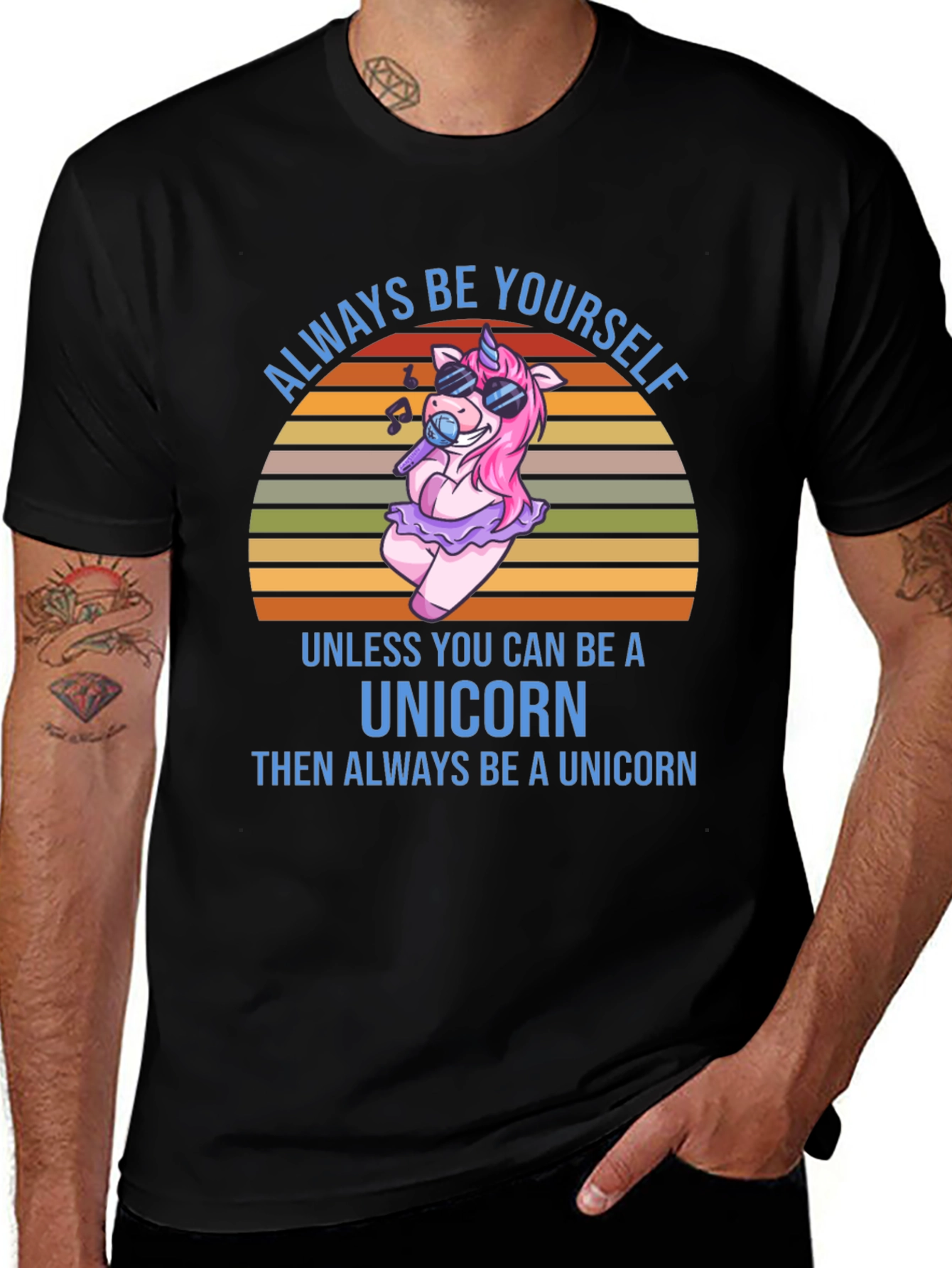 Variant 20 of Unicorn Graphic T-Shirt - Always Be Yourself Tee