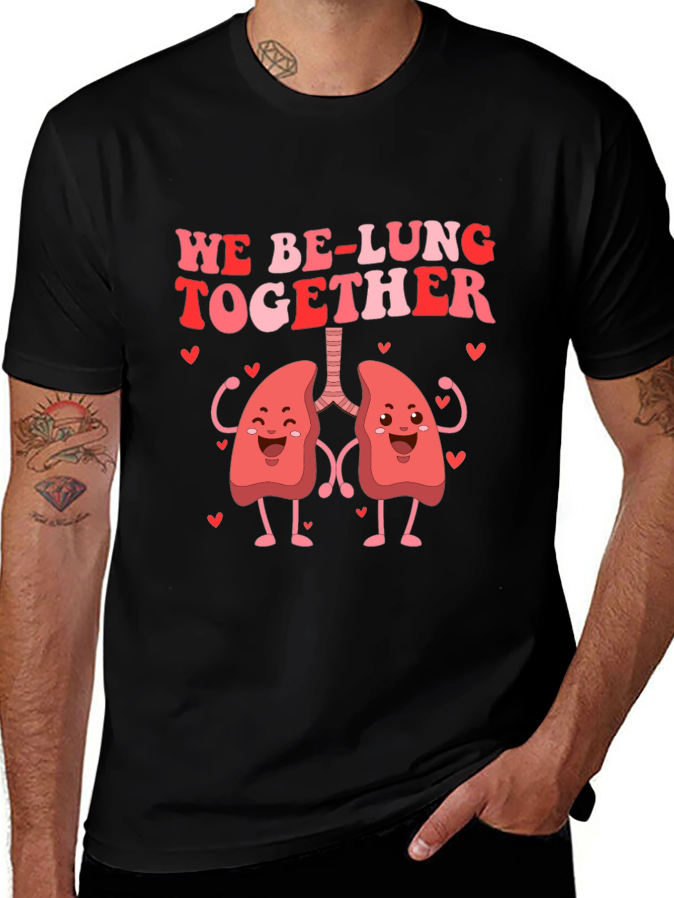 We Be-Lung Together Graphic Tee - Valentine's Day Gift