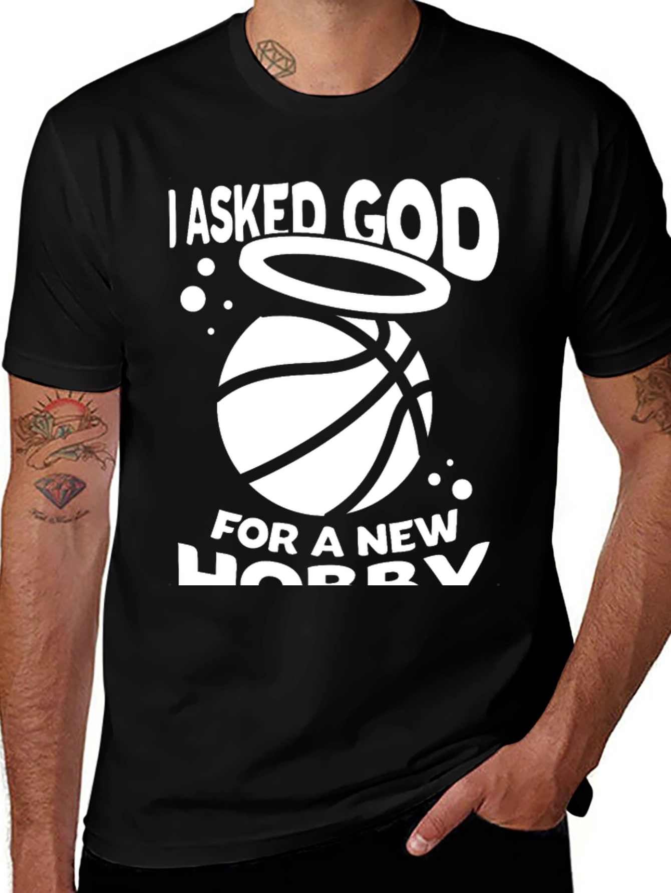Variant 11 of Basketball Hobby T-Shirt - Ask God for a New Hobby