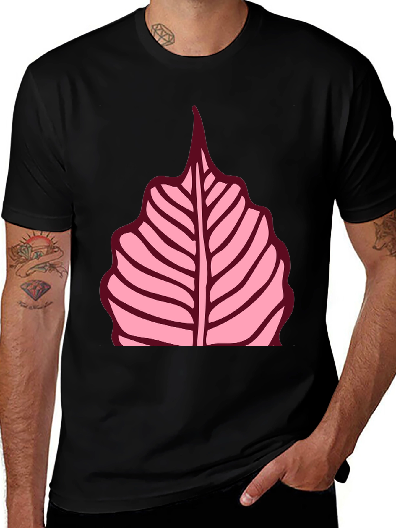 Variant 10 of Leaf Graphic Tee - Stylish Everyday Wear