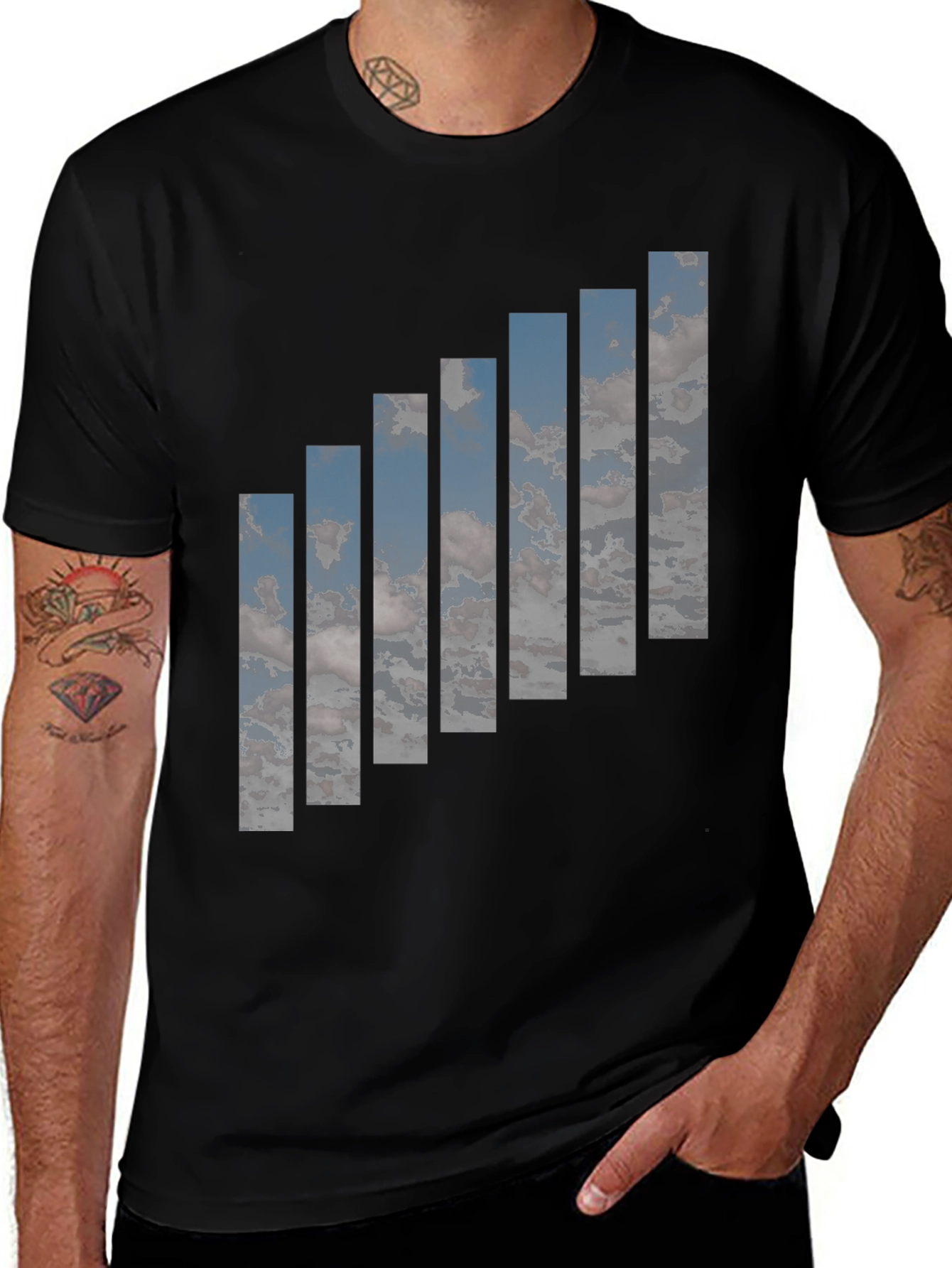 Black Skyline Ascent Graphic Tee main image