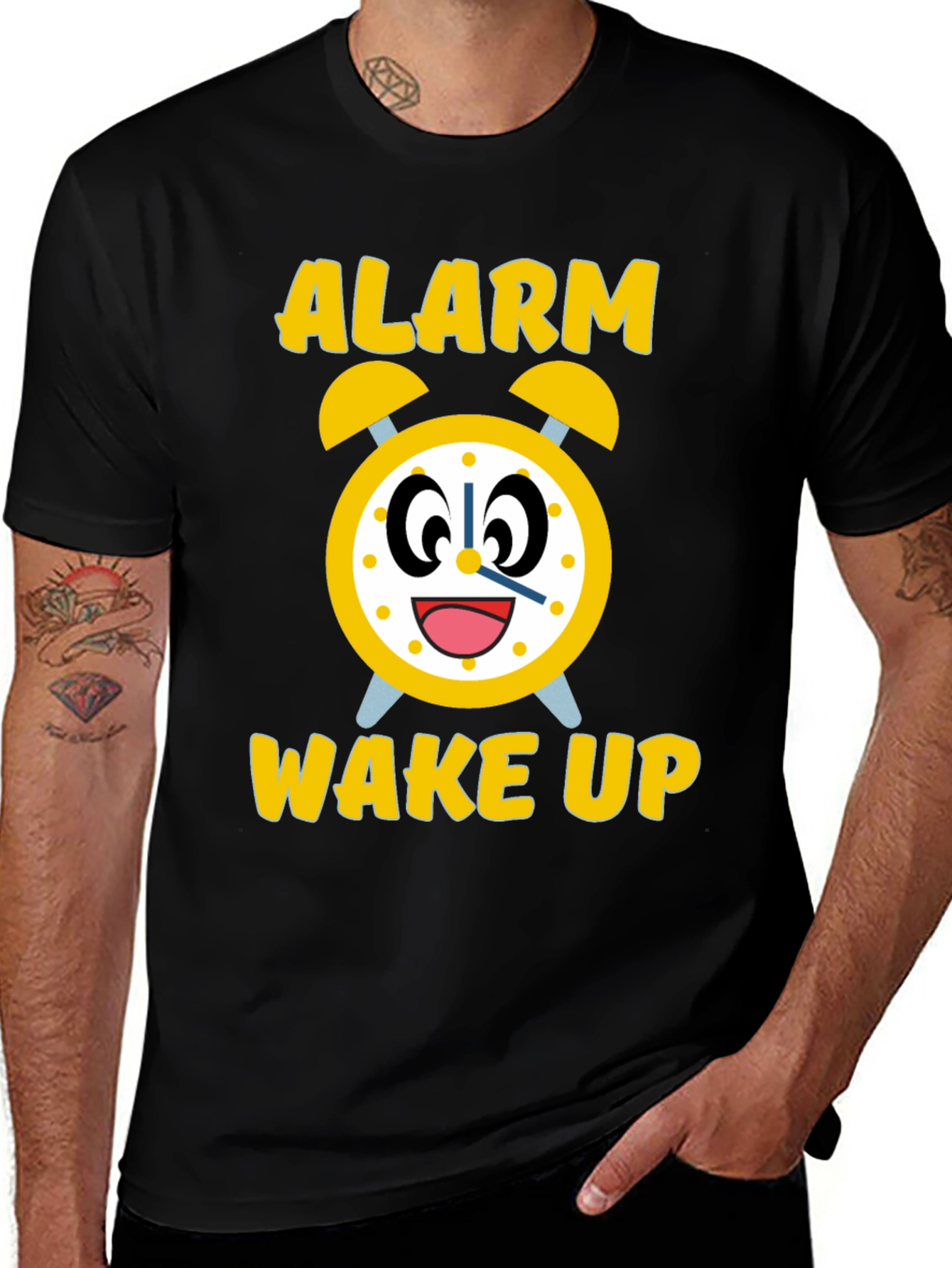 Variant 24 of Alarm Wake Up Novelty Graphic Tee