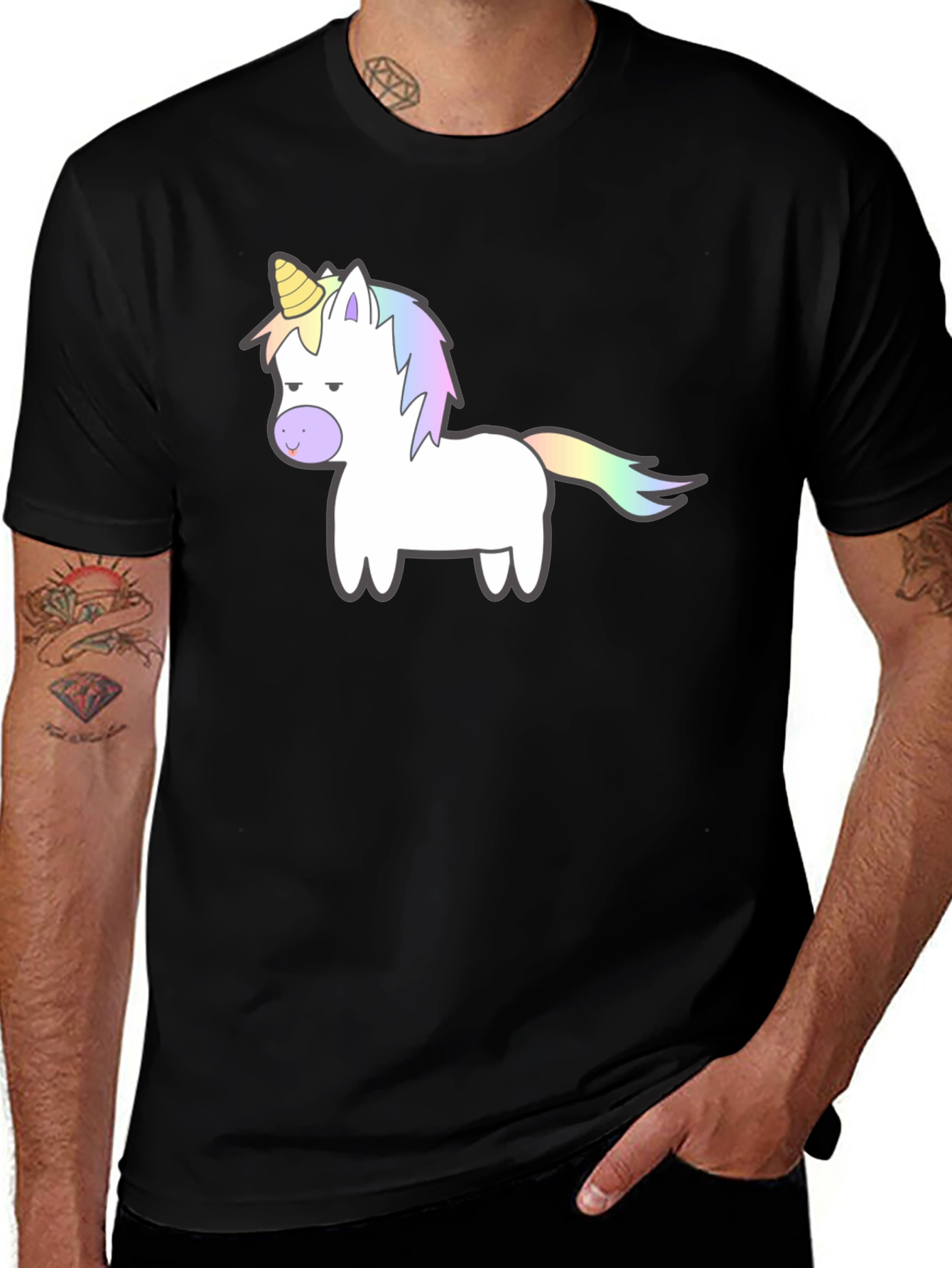 Variant 11 of Unicorn Graphic Tee - Funny Cartoon Design