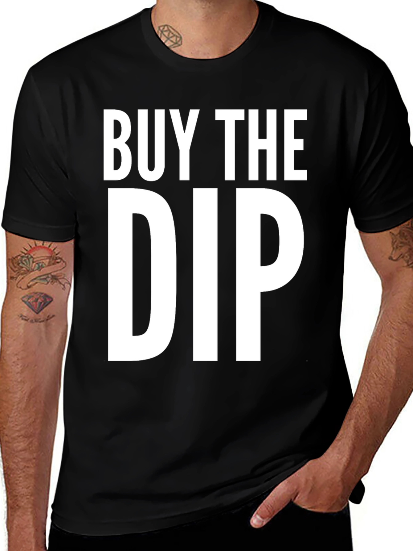 Variant 2 of Buy The Dip T-Shirt - Crypto Investor Tee