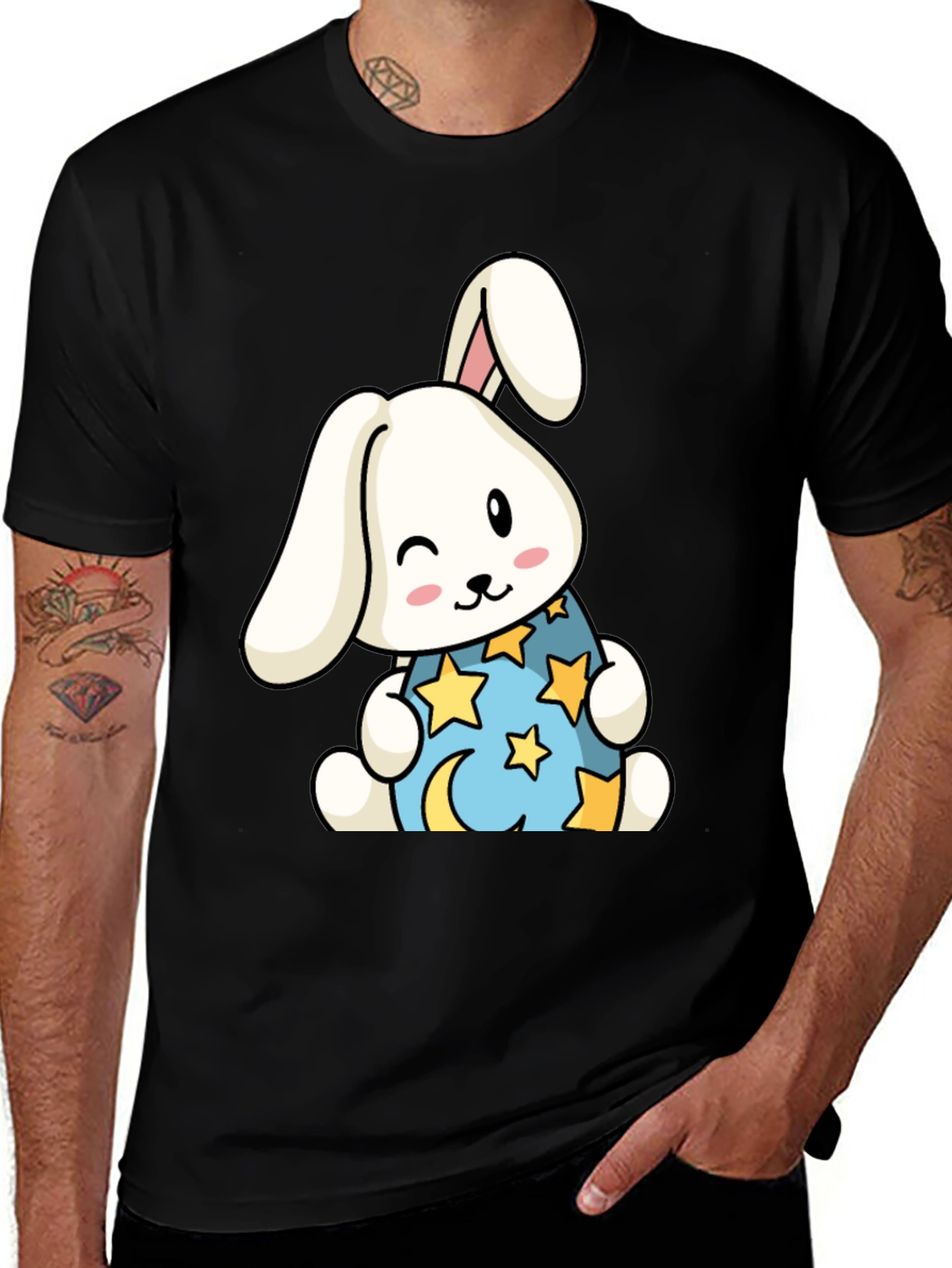 Variant 26 of Cute Bunny Star Pajama T-Shirt