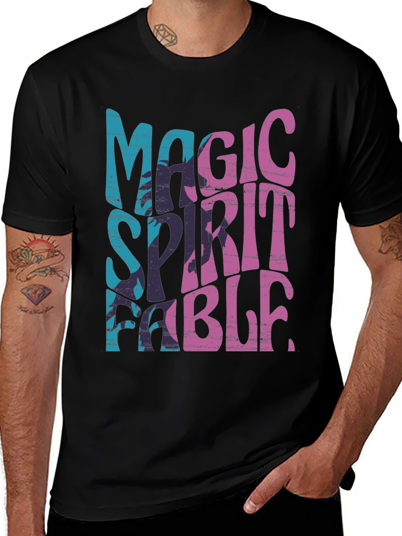 Variant 16 of Magic Spirit Fable Graphic Tee - Trendy Design