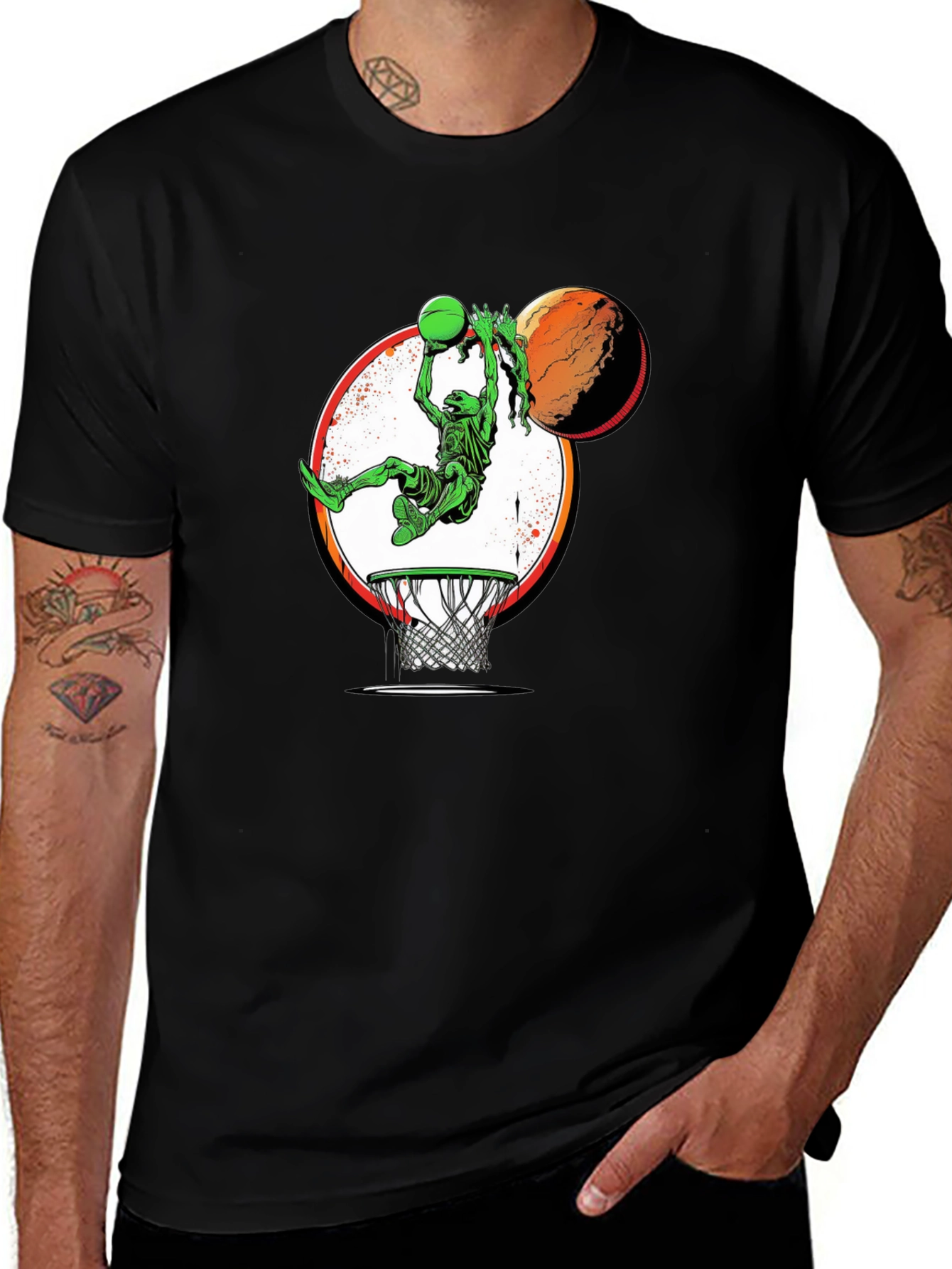 Alien Dunk Black T-Shirt