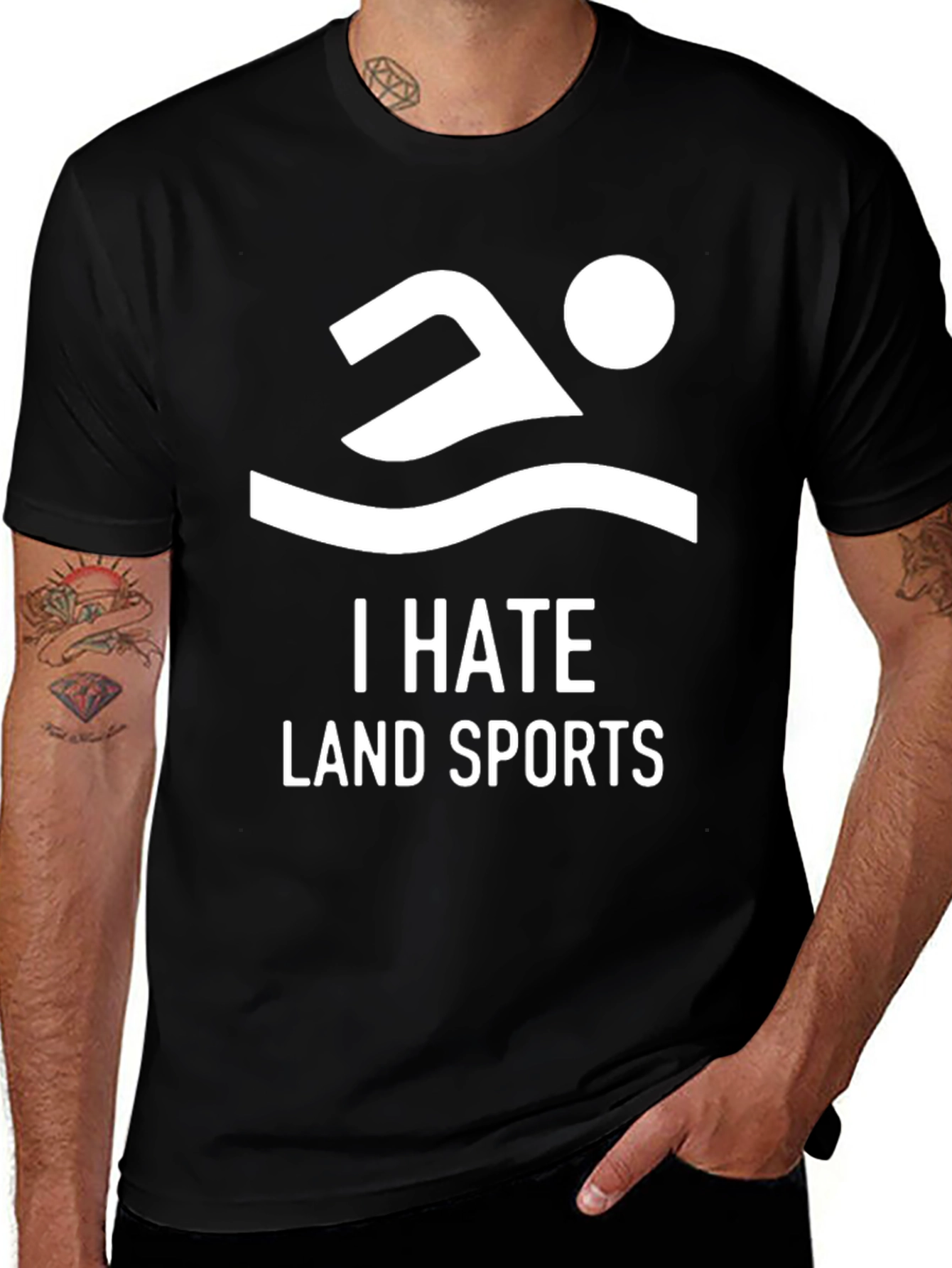 Variant 22 of I Hate Land Sports T-Shirt