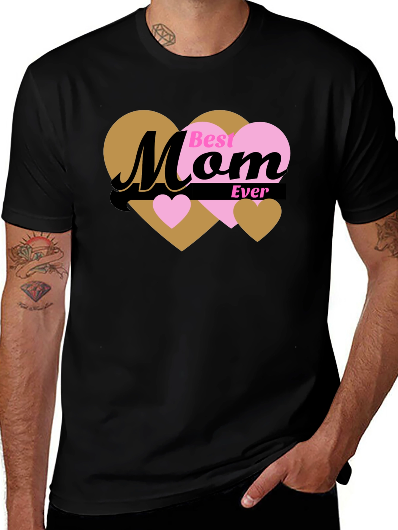 Best Mom Ever T-Shirt - Heart Design