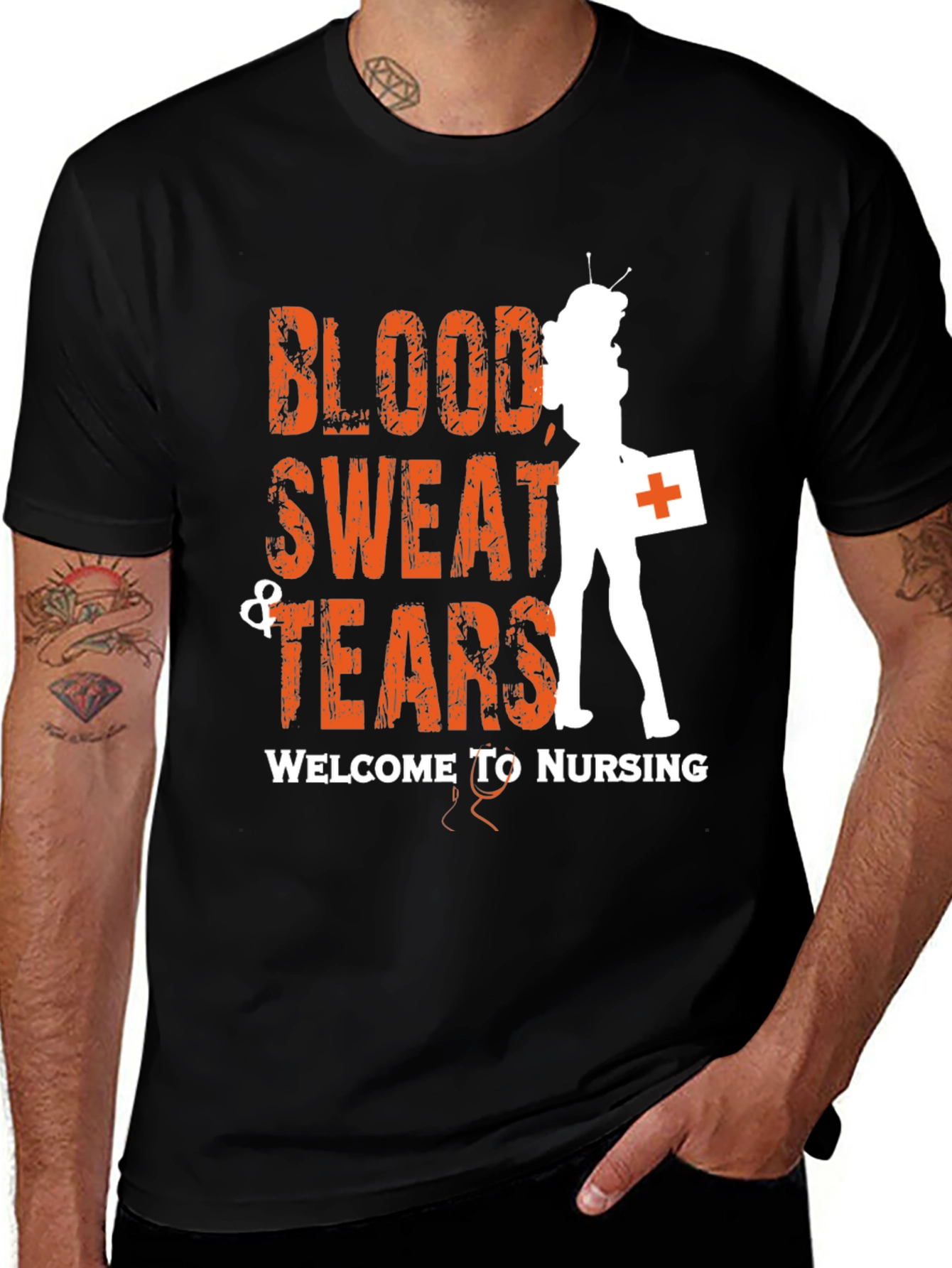 Variant 20 of Blood Sweat & Tears Nurse T-Shirt