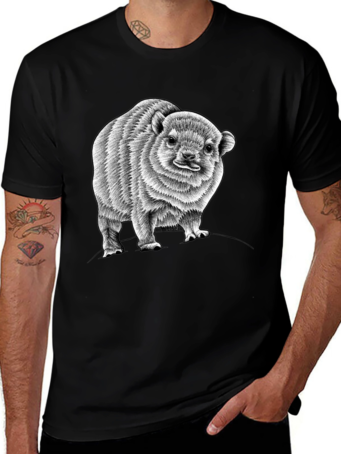 Variant 11 of Adorable Bush Hyrax Graphic Tee