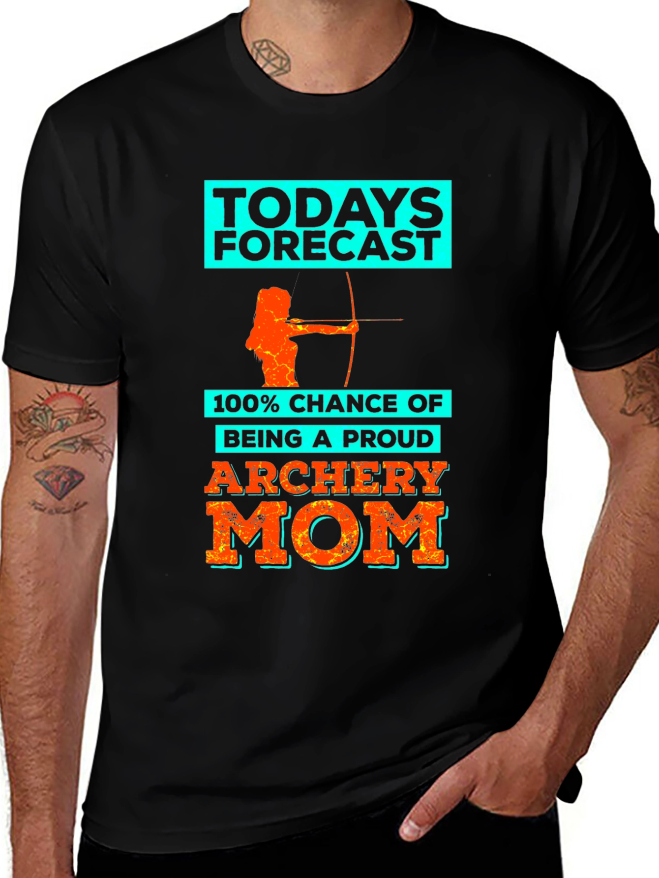 Variant 16 of Archery Mom Forecast T-Shirt