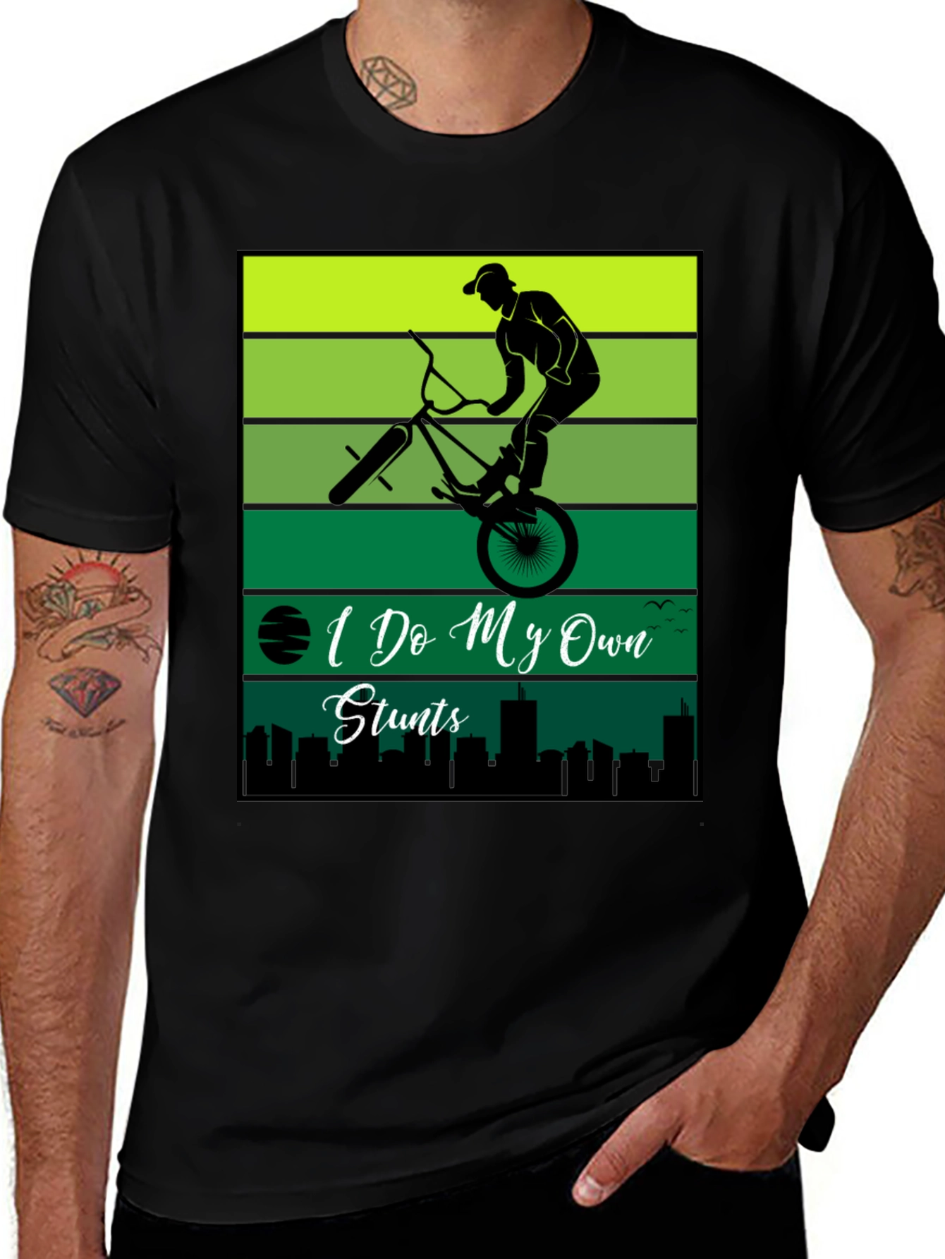 Variant 29 of I Do My Own Stunts BMX T-Shirt