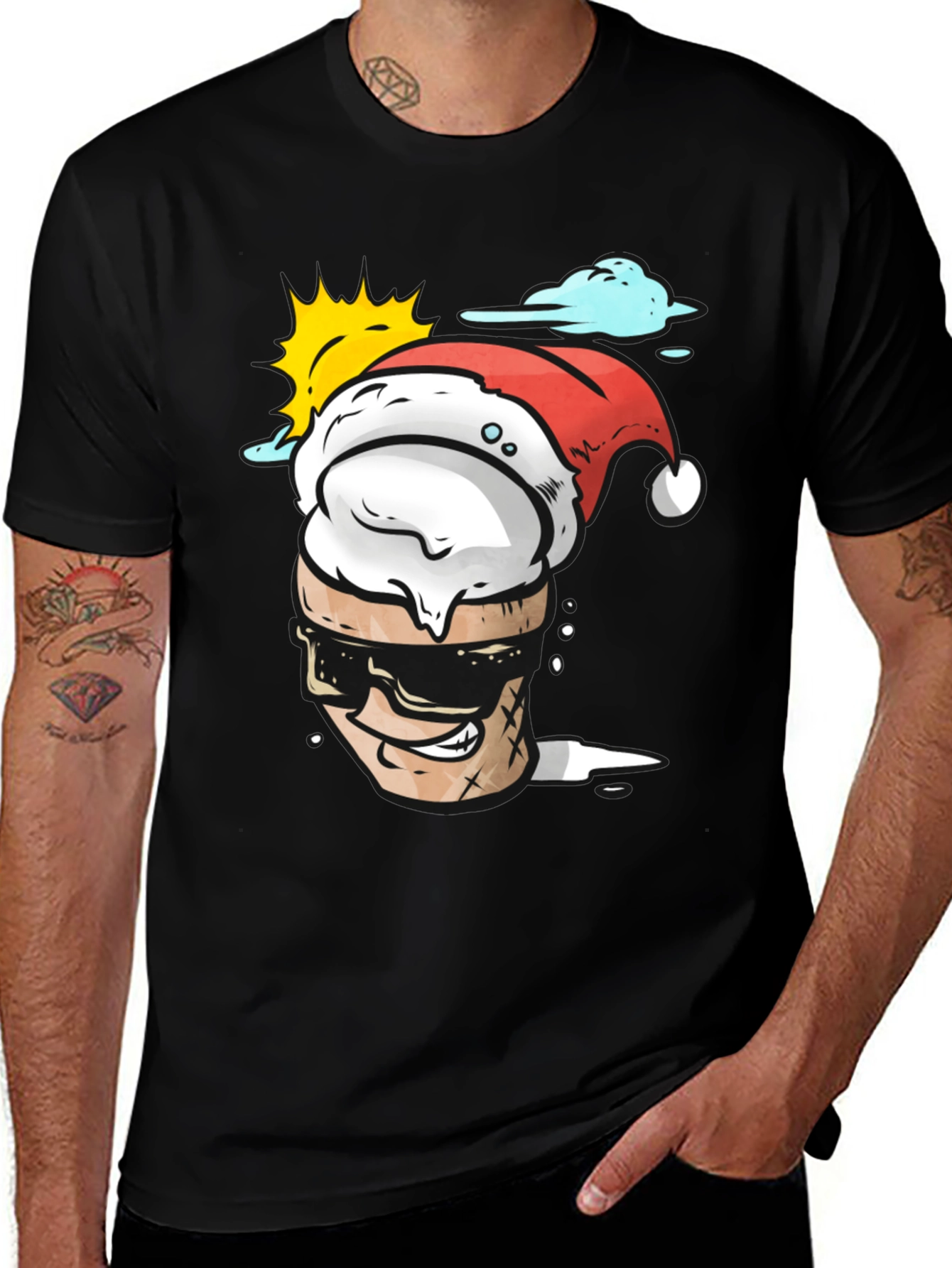 Variant 30 of Cool Summer Santa T-Shirt